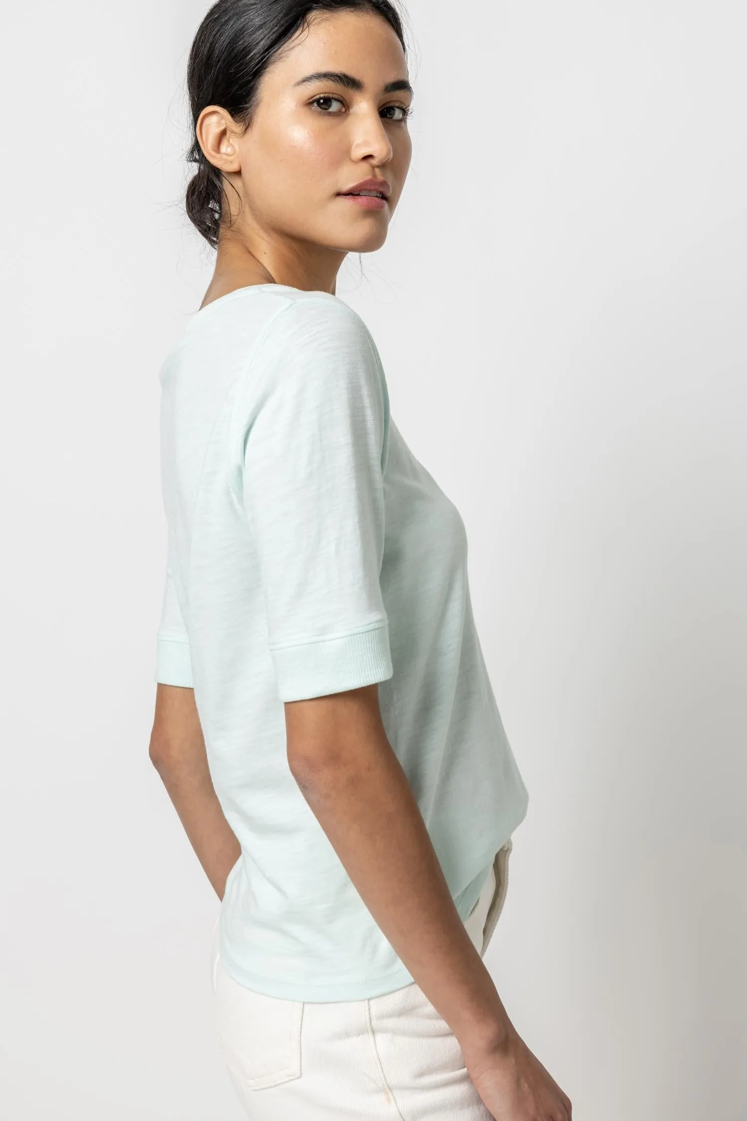 Elbow Sleeve Ballet Neck sold by Lilla P product image thumbnail 5