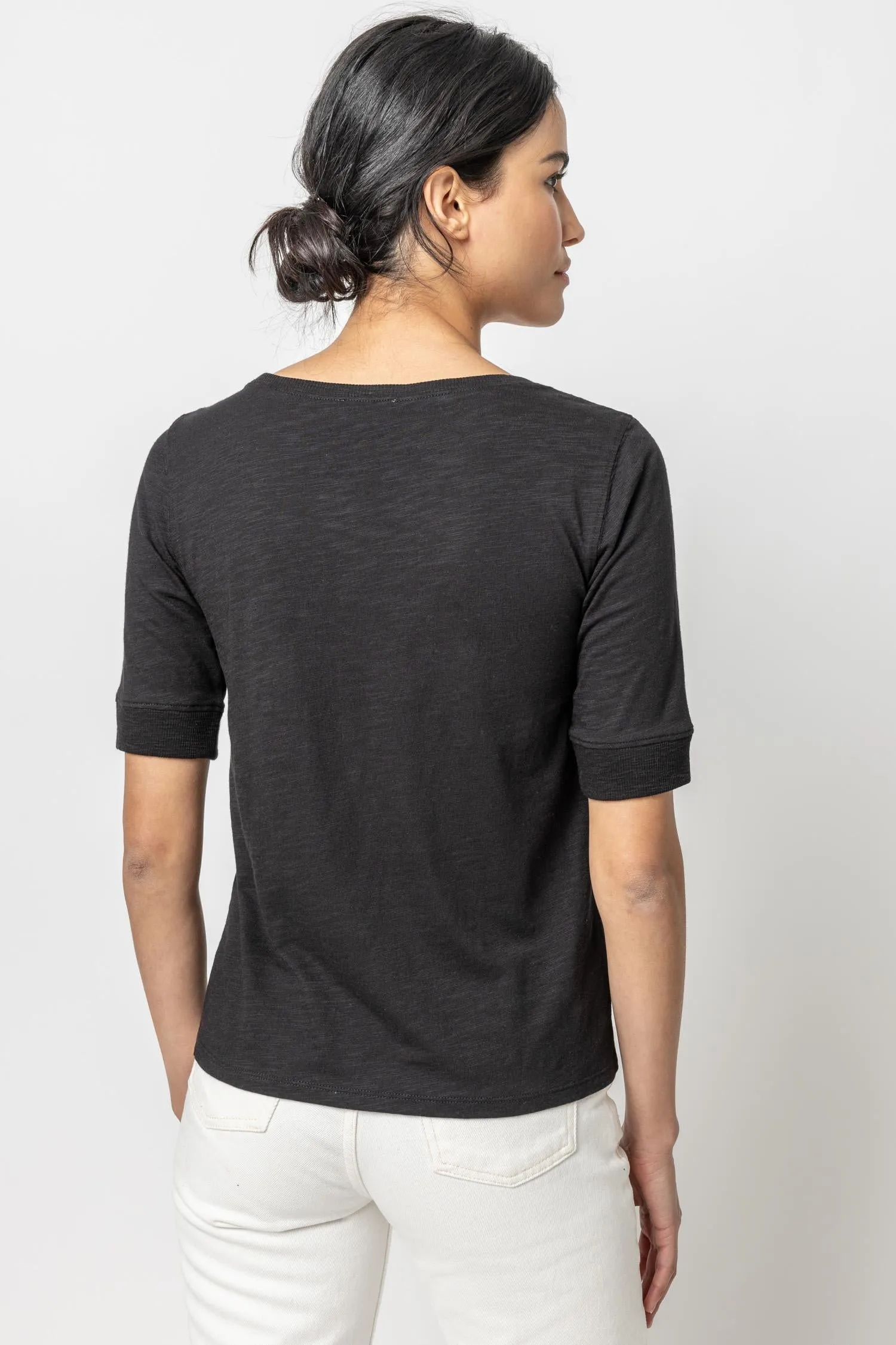 Elbow Sleeve Ballet Neck sold by Lilla P product image thumbnail 2