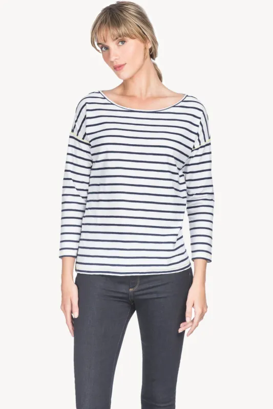 3/4 Sleeve Boatneck Tee sold by Lilla P