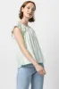 Ruffle Sleeve Keyhole Top sold by Lilla P