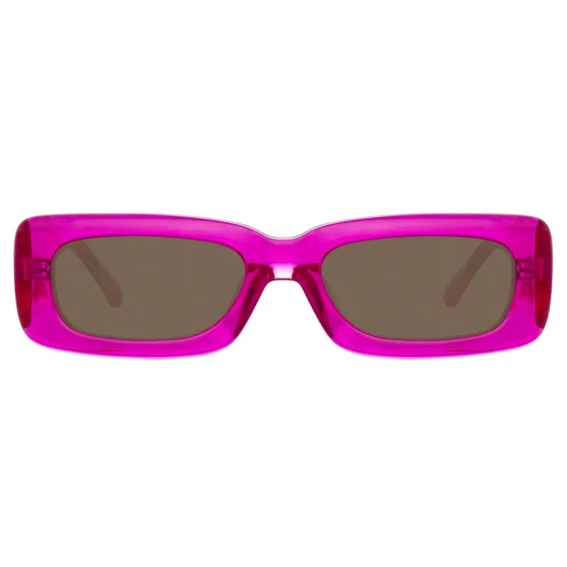 The Attico Mini Marfa in Fucshia sold by Linda Farrow