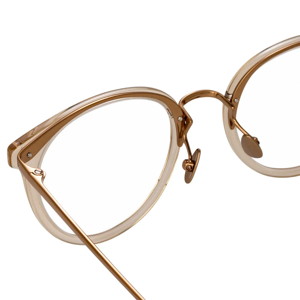 Linda Farrow Dolores C12 Oval Optical Frame sold by Linda Farrow product image thumbnail 4
