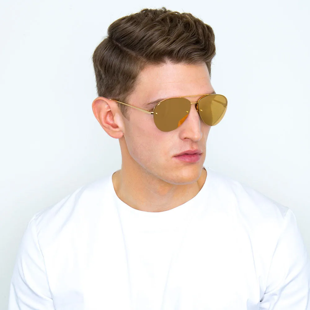 Linda Farrow 498 C1 Aviator Sunglasses sold by Linda Farrow product image thumbnail 5