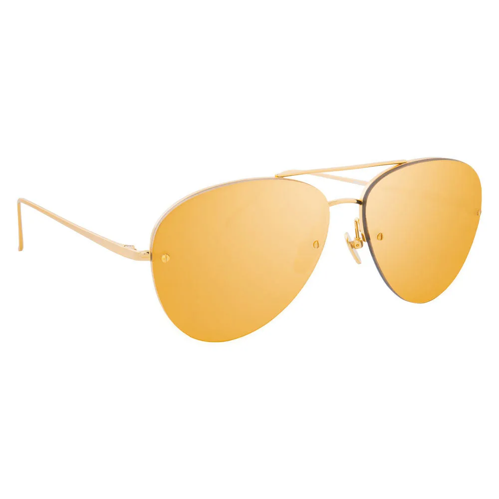 Linda Farrow 498 C1 Aviator Sunglasses sold by Linda Farrow product image thumbnail 2