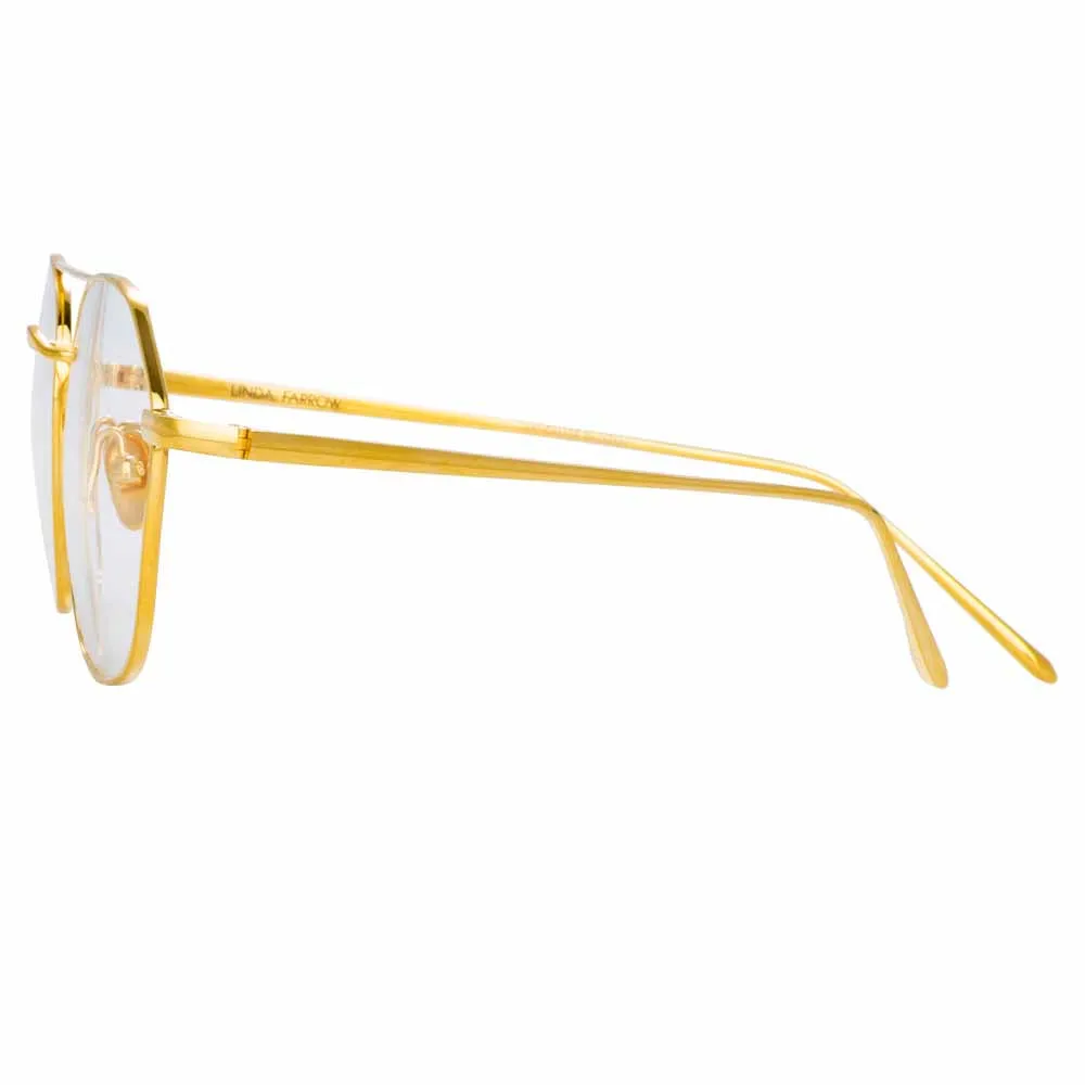 Linda Farrow Dante C8 Square Optical Frame sold by Linda Farrow product image thumbnail 3