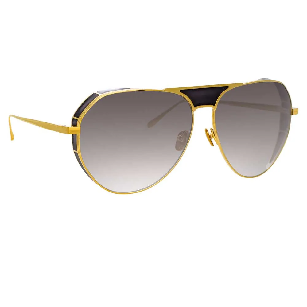 Linda Farrow Matheson C1 Aviator Sunglasses sold by Linda Farrow product image thumbnail 2