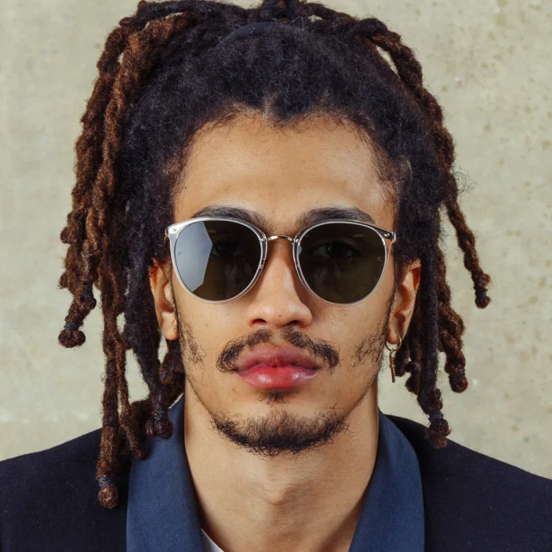 Men's Calthorpe Oval Sunglasses in Clear sold by Linda Farrow
