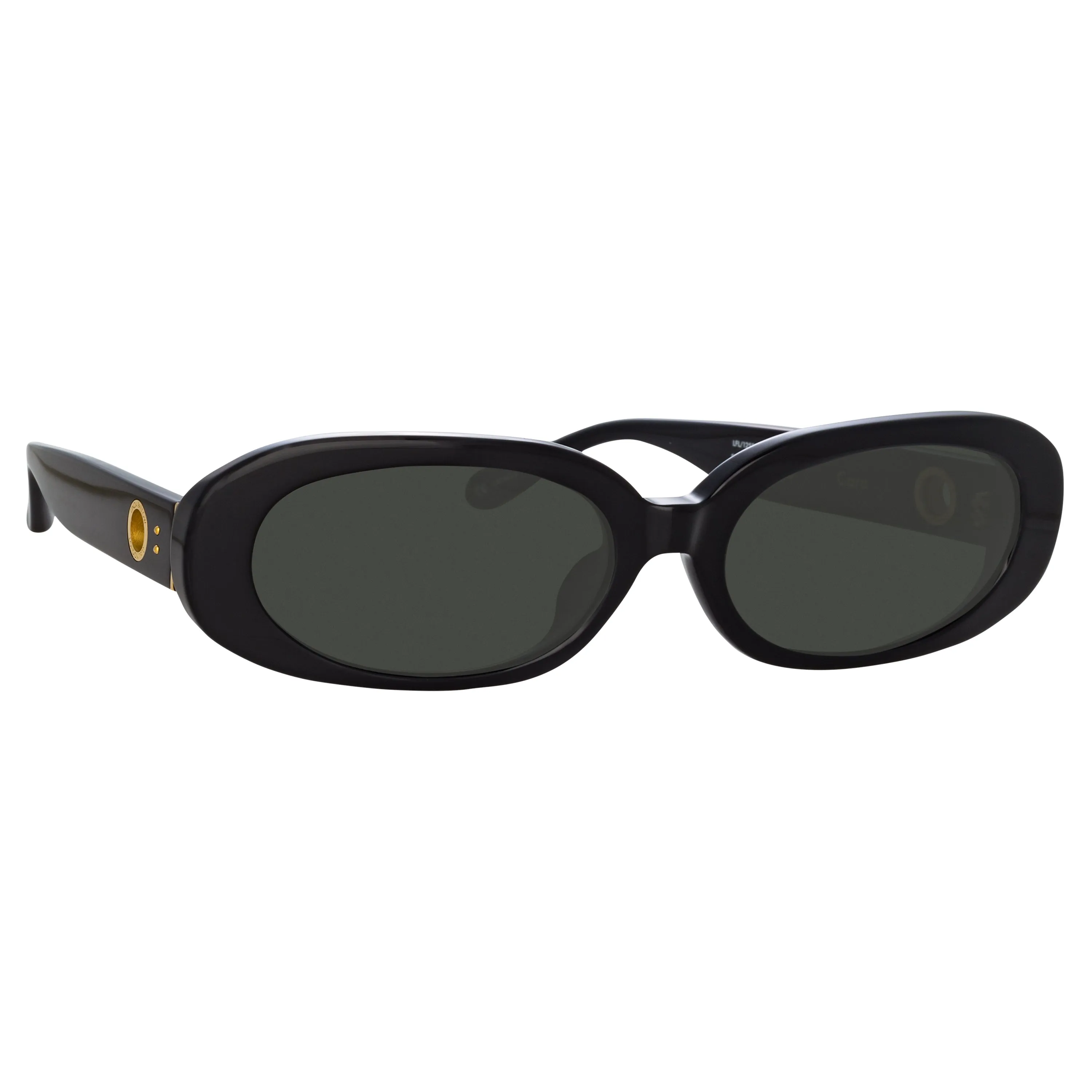 Cara Oval Sunglasses in Black sold by Linda Farrow product image thumbnail 3