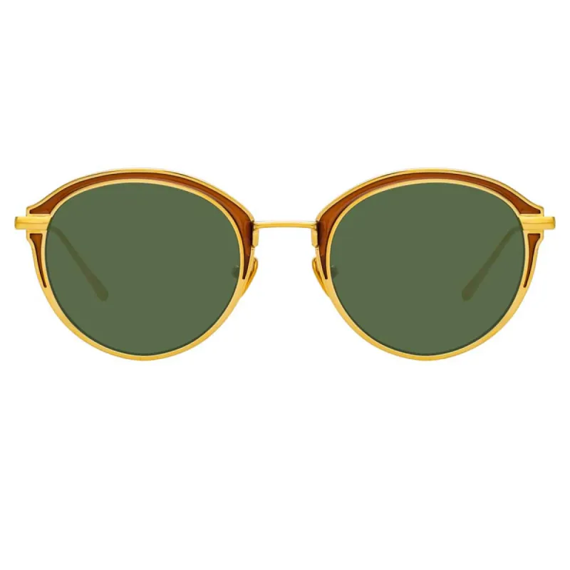 Linda Farrow Stanley C5 Oval Sunglasses sold by Linda Farrow