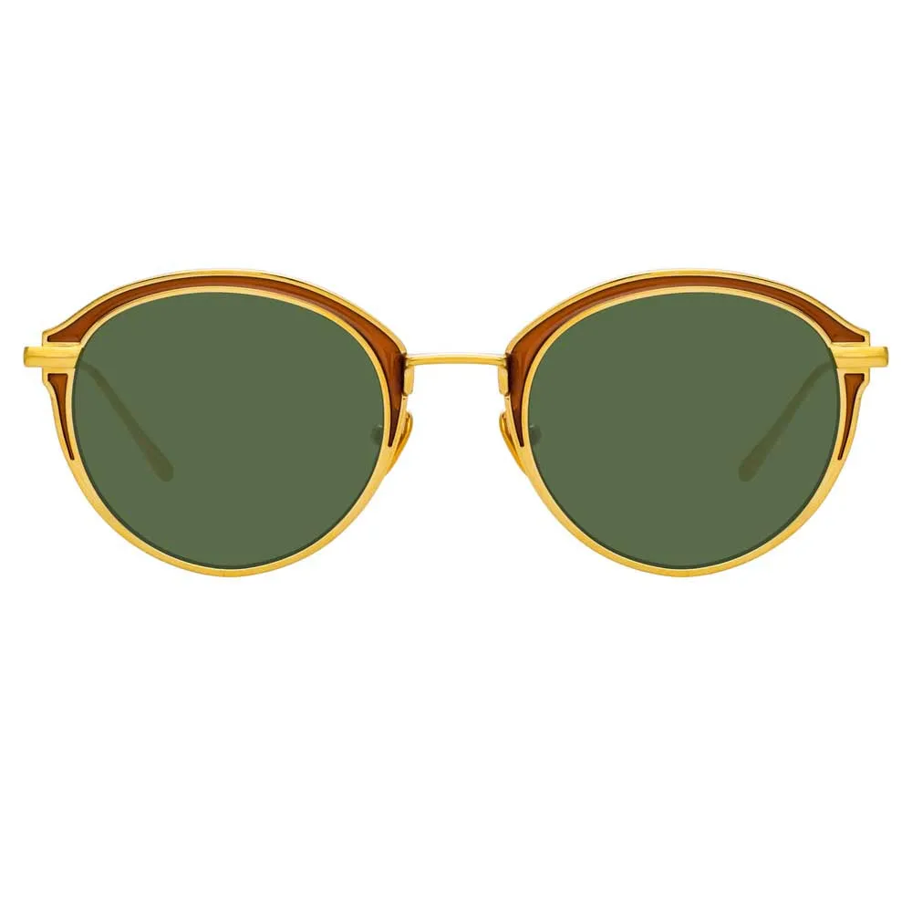 Linda Farrow Stanley C5 Oval Sunglasses sold by Linda Farrow