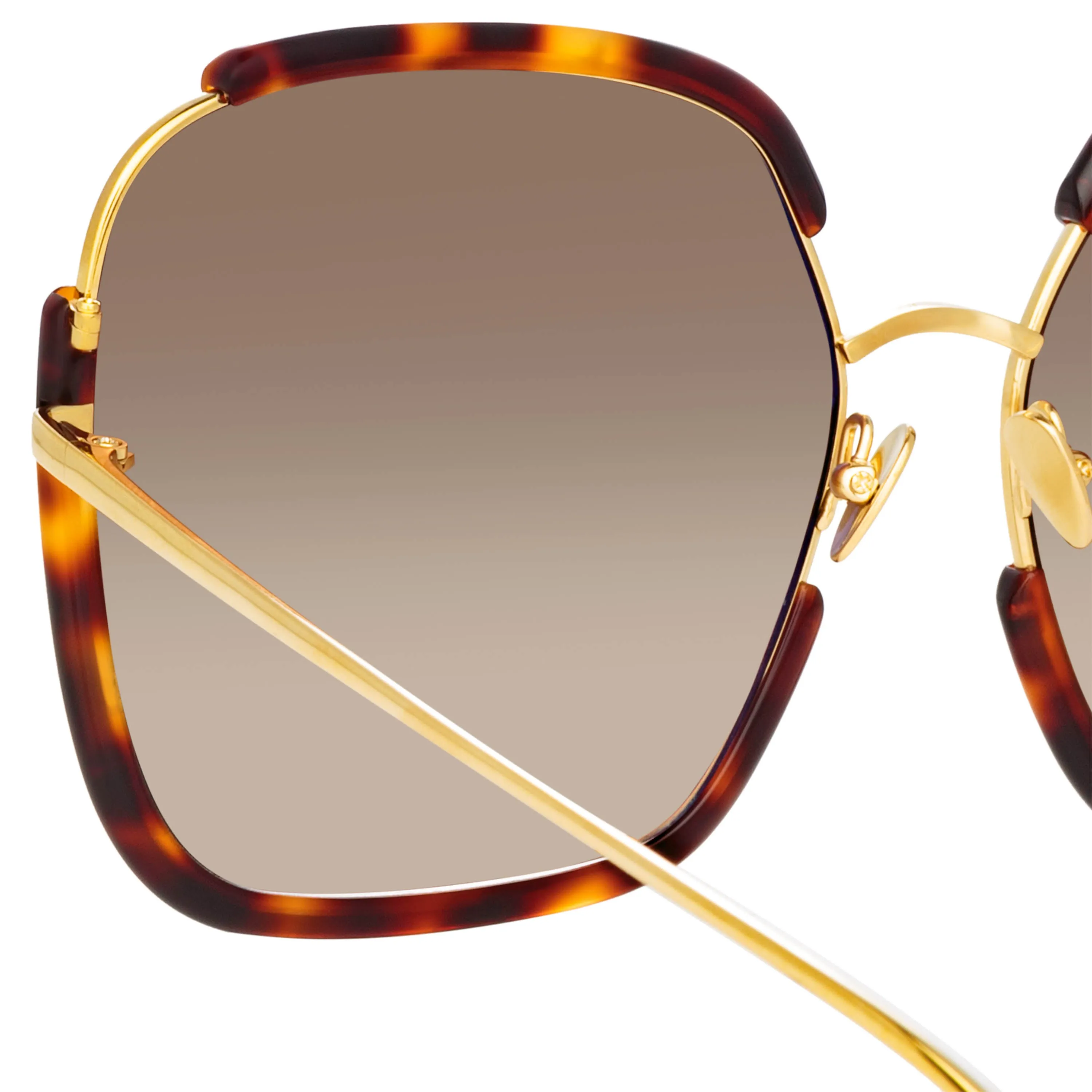 Natalia Oversized Sunglasses in Tortoiseshell sold by Linda Farrow product image thumbnail 5