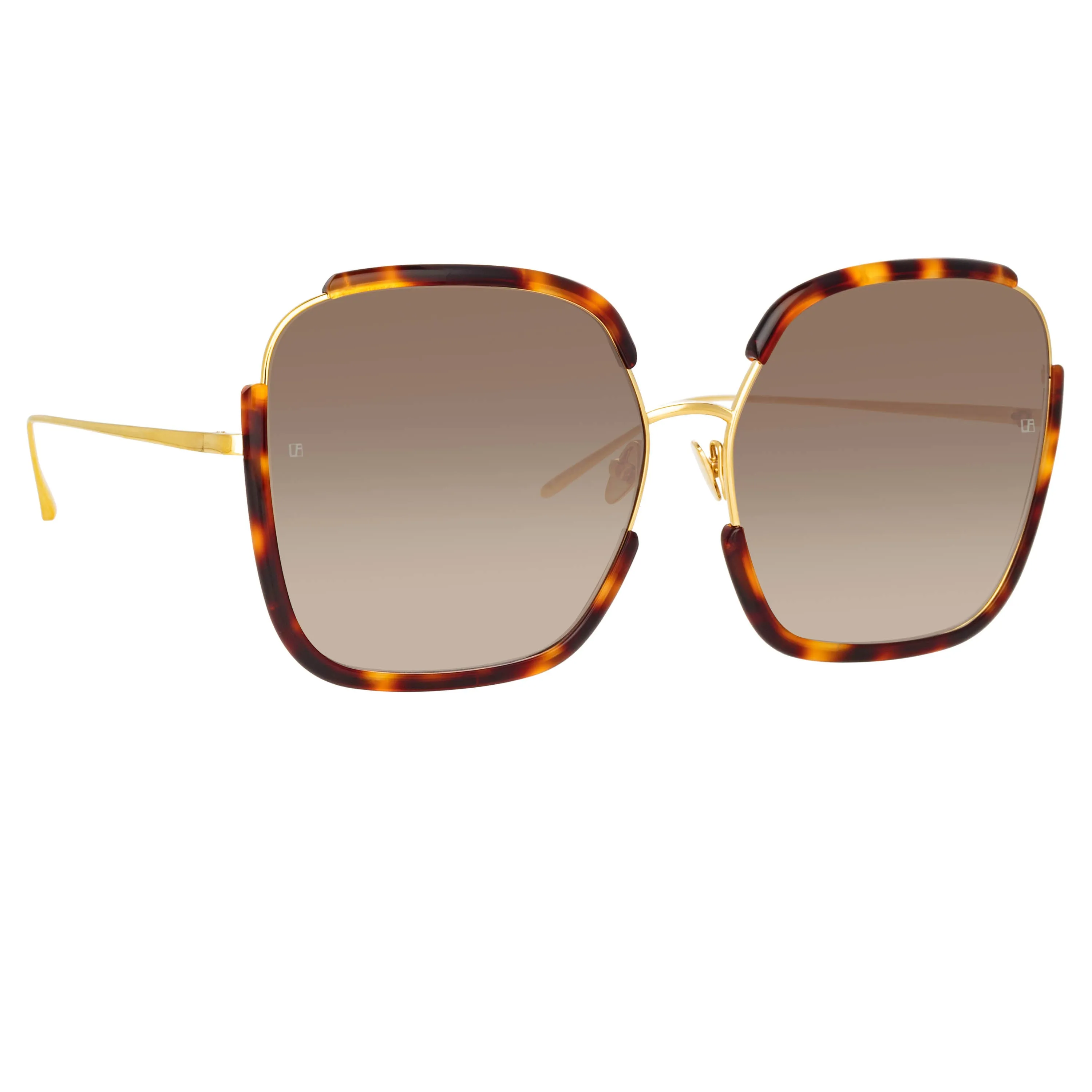 Natalia Oversized Sunglasses in Tortoiseshell sold by Linda Farrow product image thumbnail 3