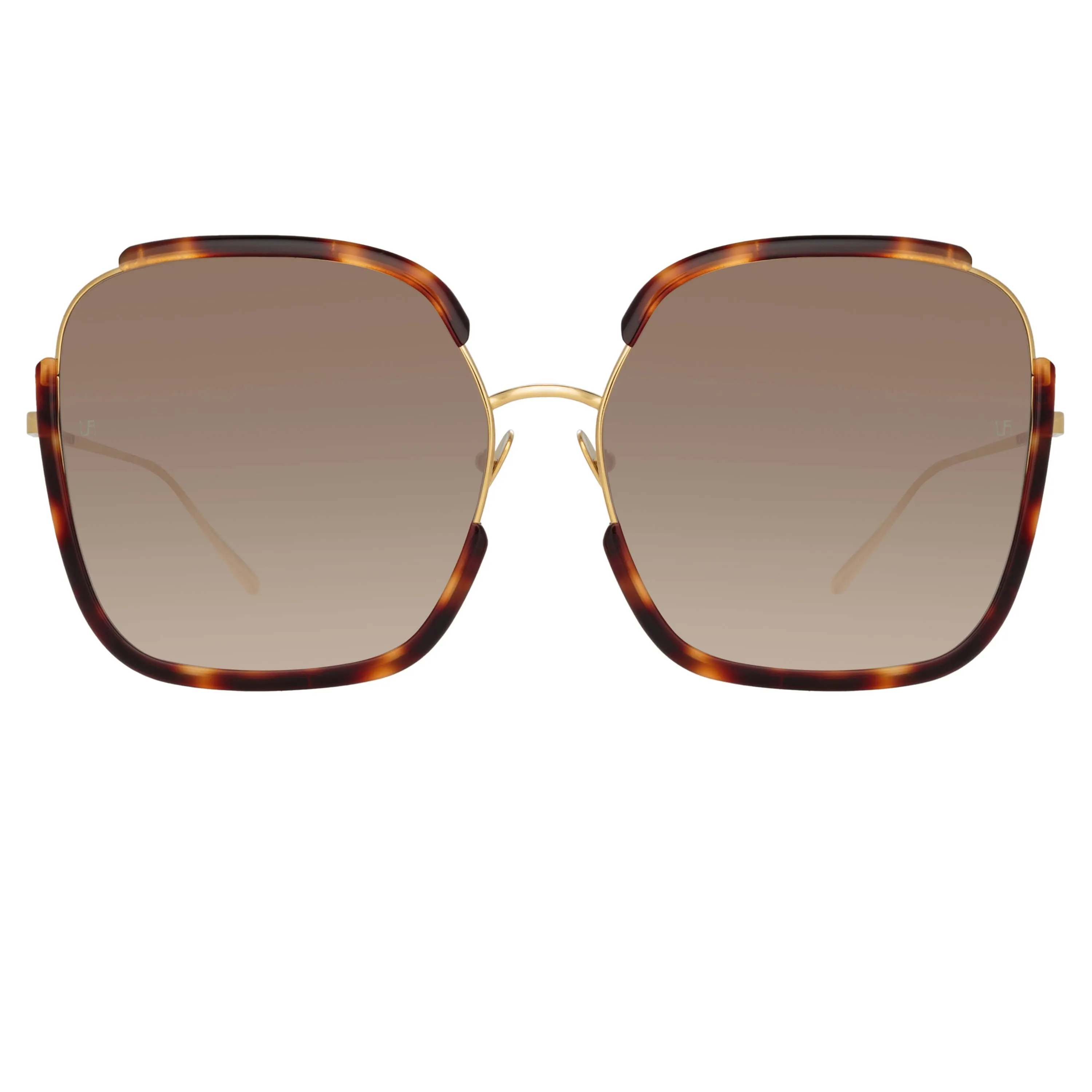 Natalia Oversized Sunglasses in Tortoiseshell sold by Linda Farrow