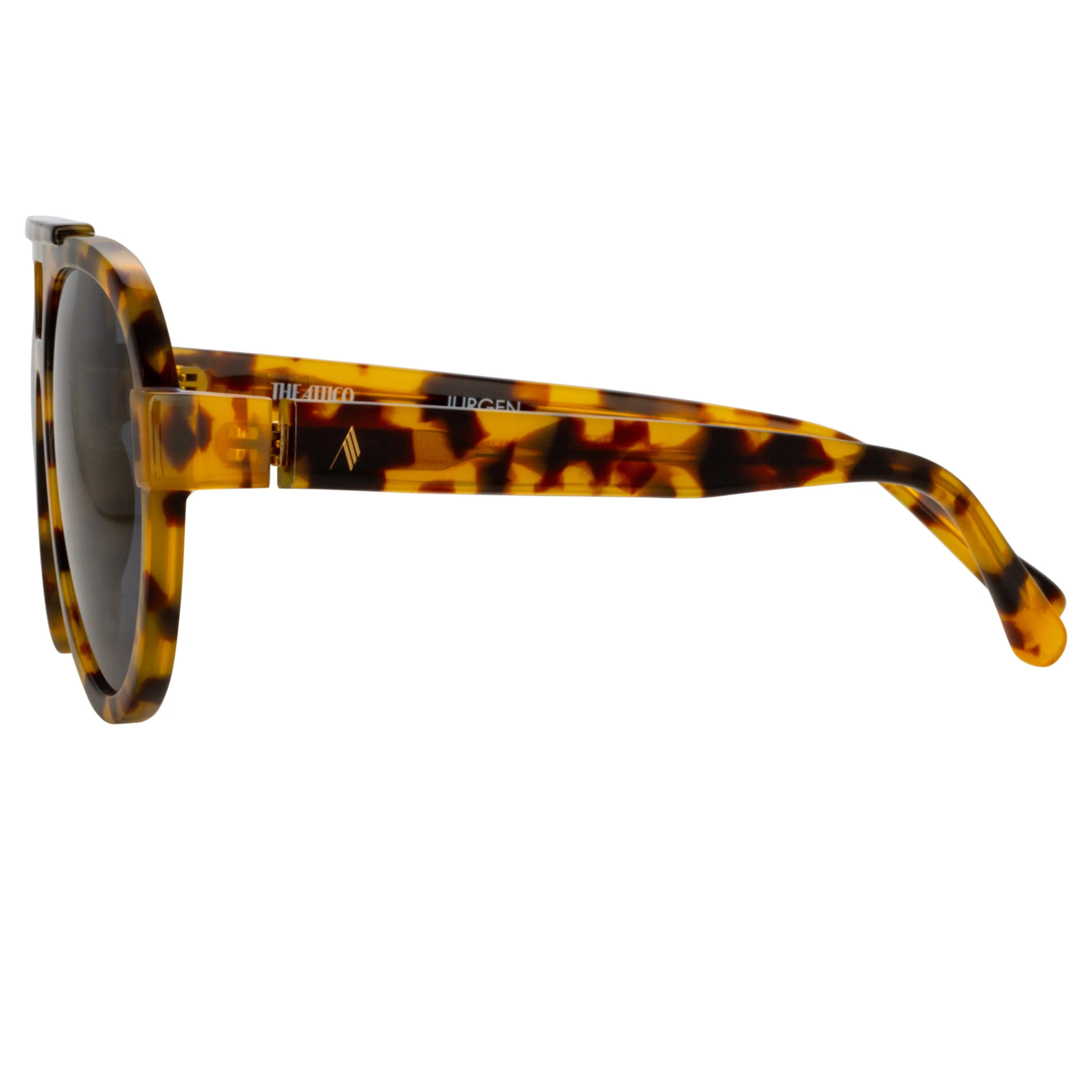 The Attico Jurgen Aviator Sunglasses in Tortoiseshell sold by Linda Farrow product image thumbnail 3