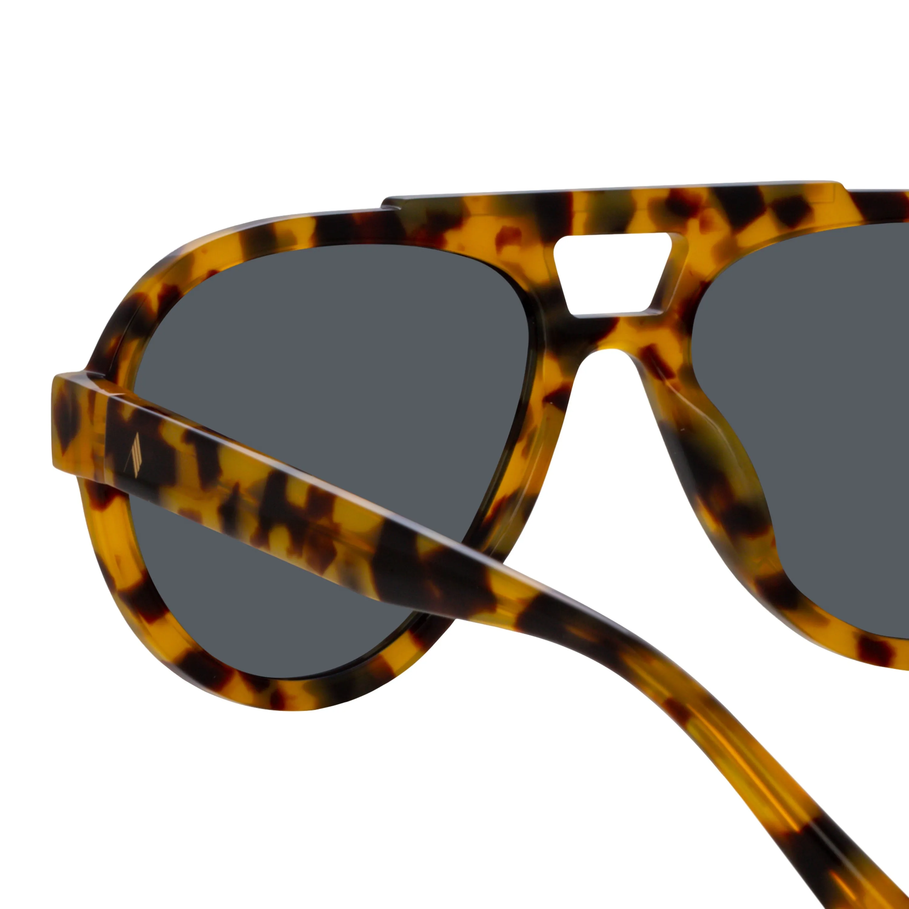 The Attico Jurgen Aviator Sunglasses in Tortoiseshell sold by Linda Farrow product image thumbnail 4