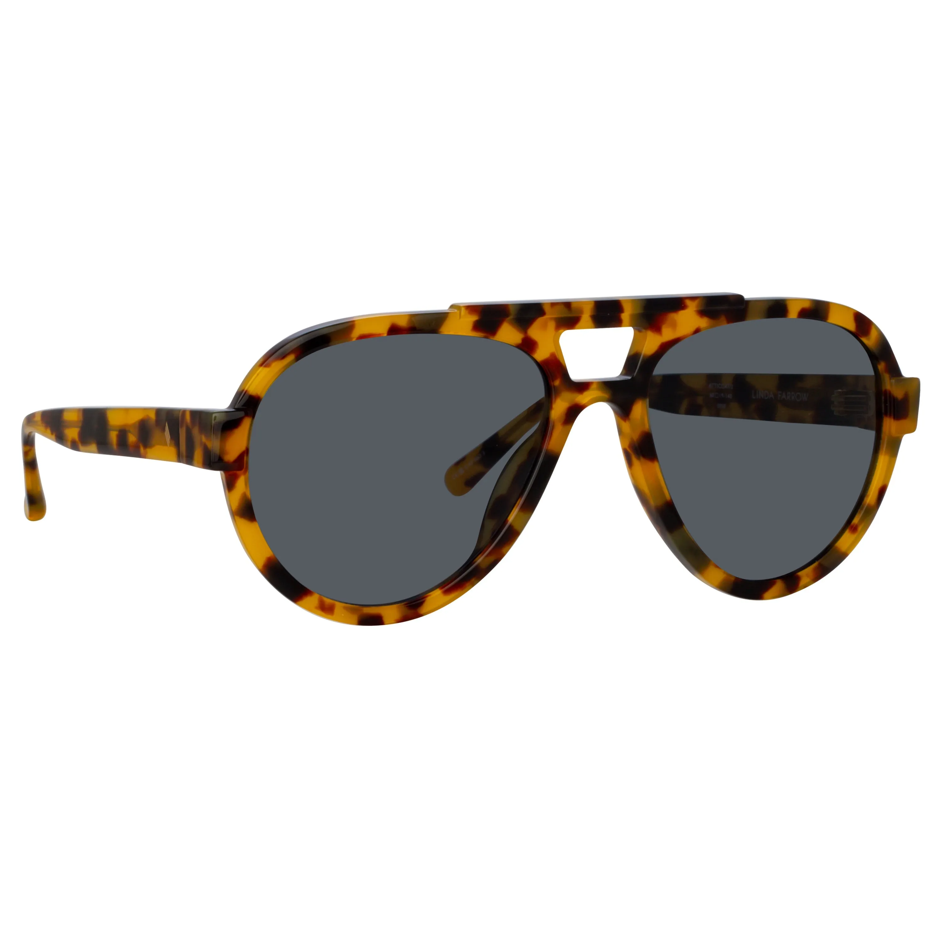 The Attico Jurgen Aviator Sunglasses in Tortoiseshell sold by Linda Farrow