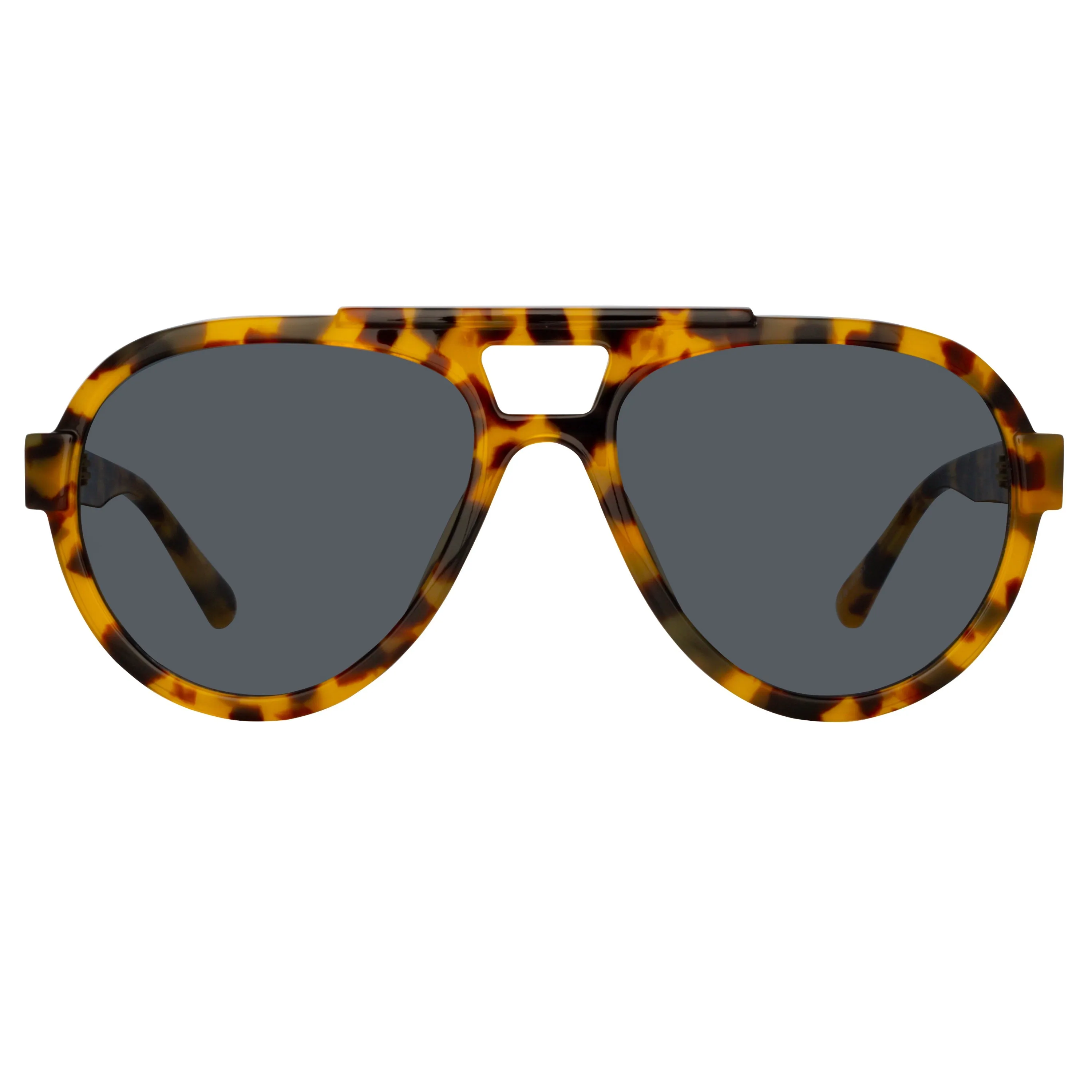 The Attico Jurgen Aviator Sunglasses in Tortoiseshell sold by Linda Farrow product image thumbnail 2