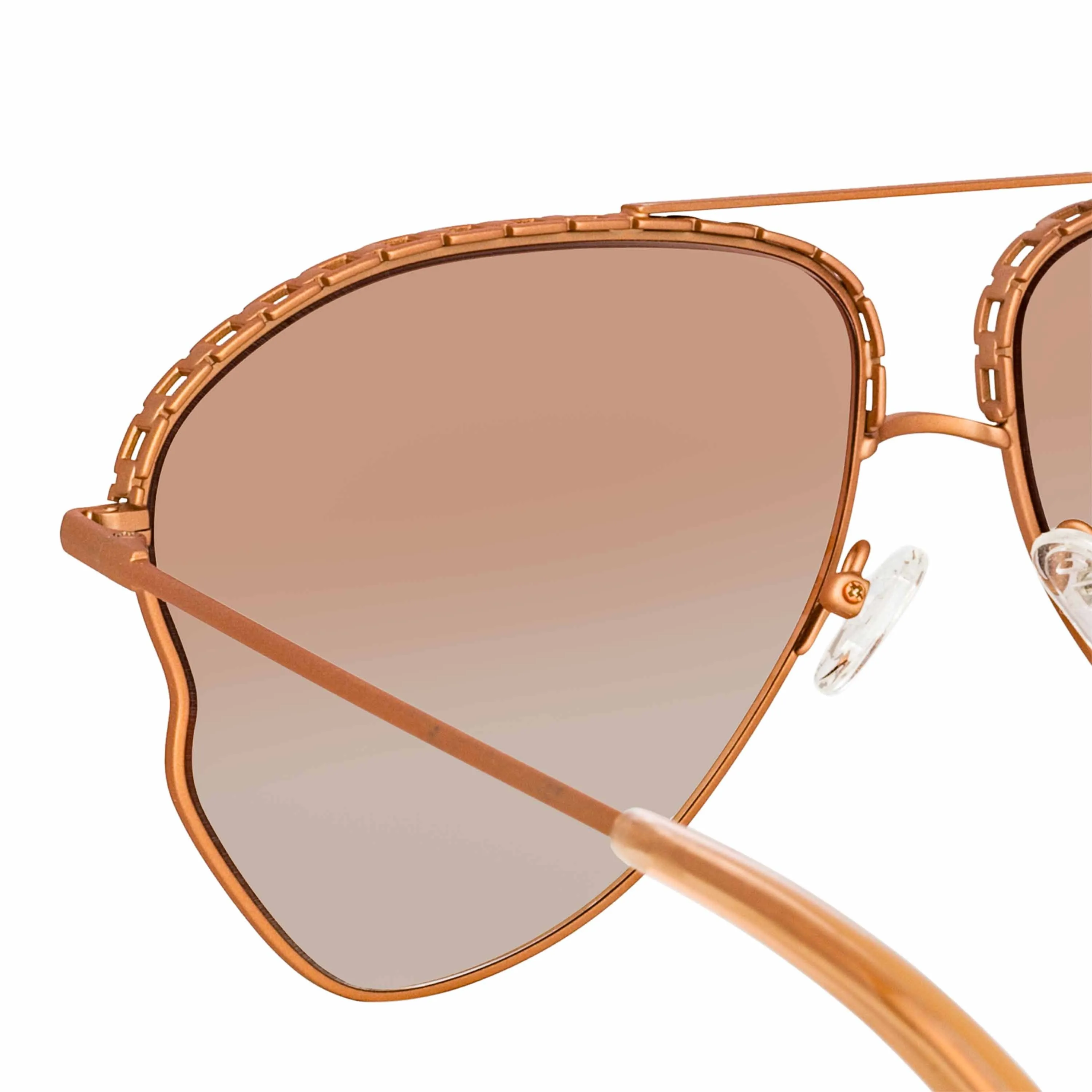 Matthew Williamson Lupin Sunglasses in Nude sold by Linda Farrow product image thumbnail 4
