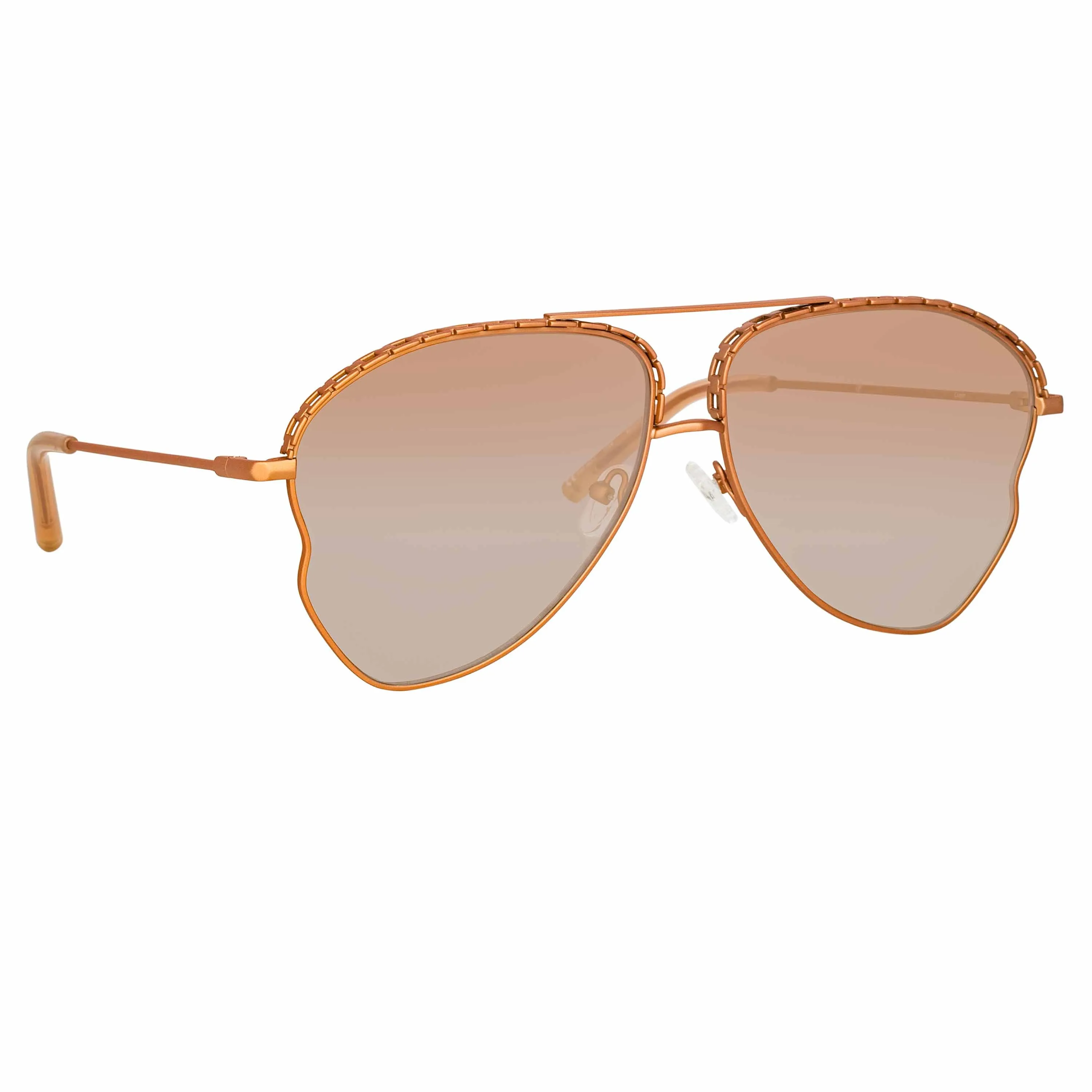 Matthew Williamson Lupin Sunglasses in Nude sold by Linda Farrow