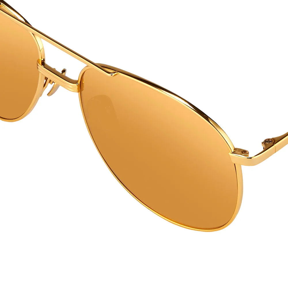 Linda Farrow 482 C1 Aviator Sunglasses sold by Linda Farrow product image thumbnail 4