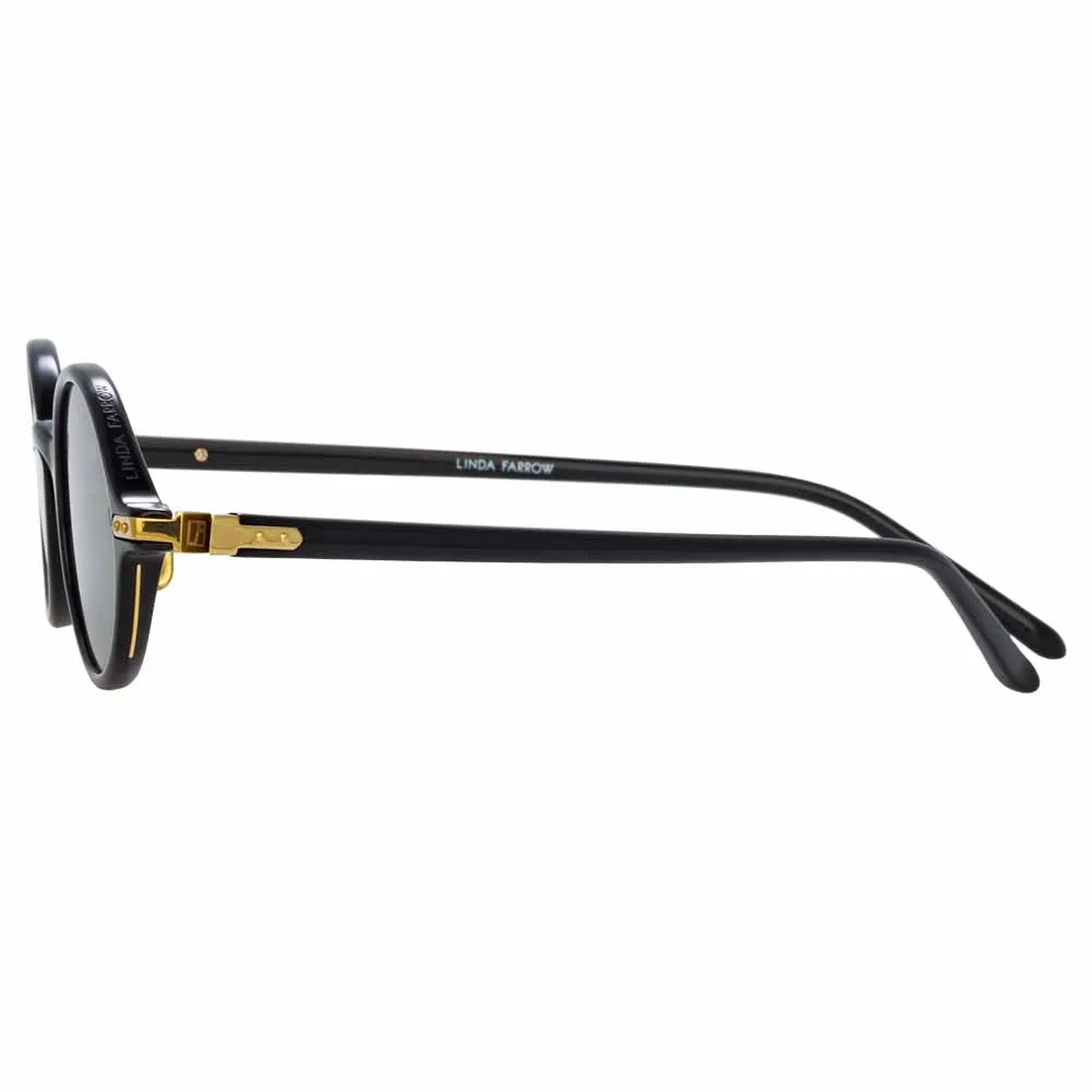 Linda Farrow Linear Eaves C6 Oval Sunglasses sold by Linda Farrow product image thumbnail 4