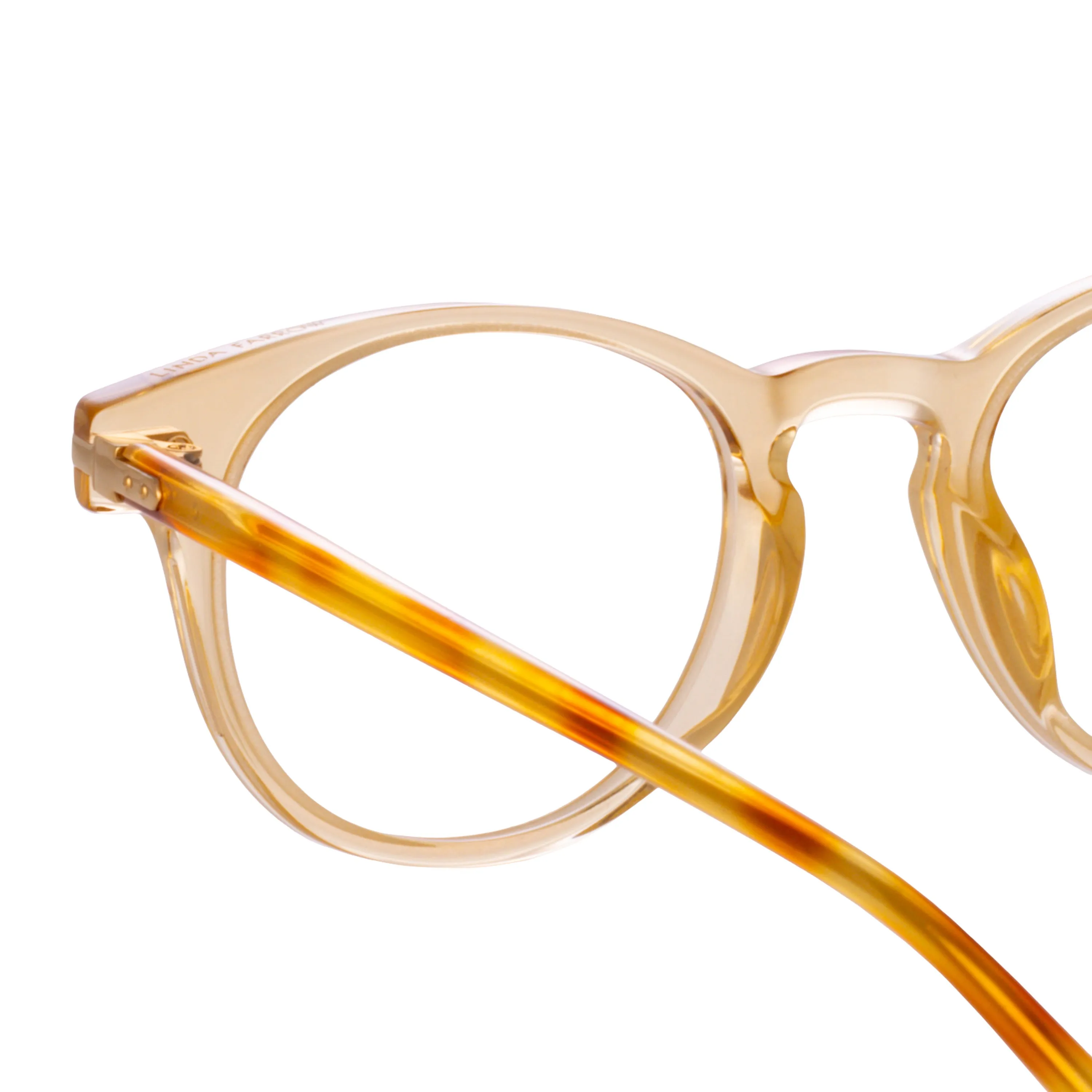 Bay Optical D-Frame in Saffron sold by Linda Farrow product image thumbnail 4