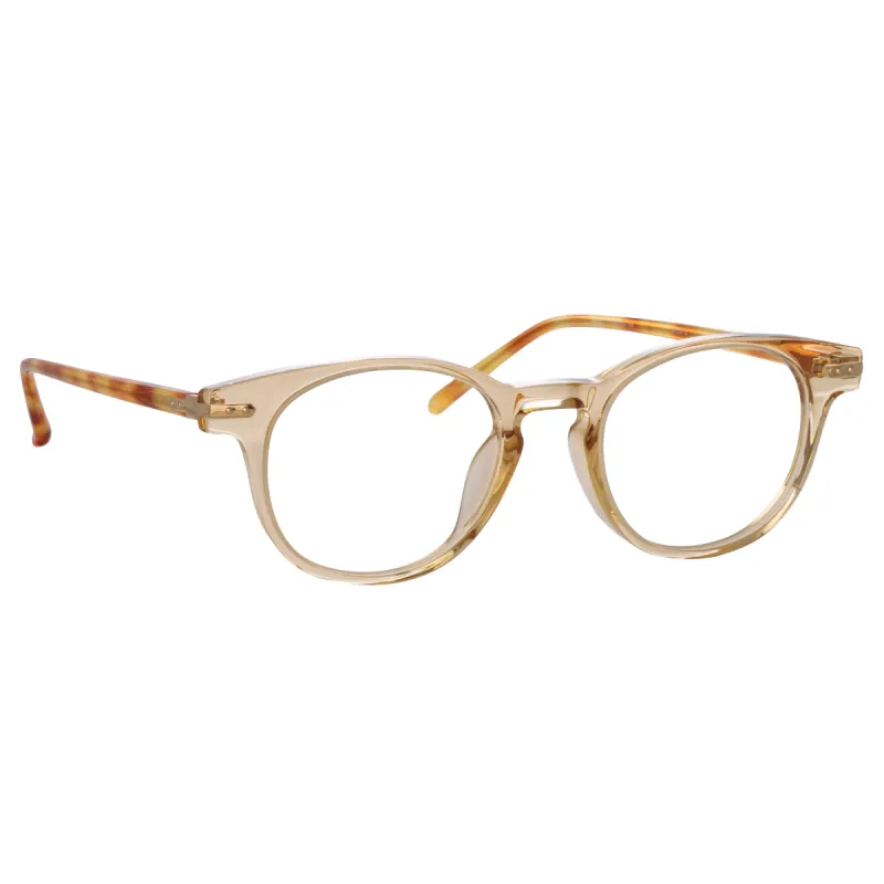 Bay Optical D-Frame in Saffron sold by Linda Farrow