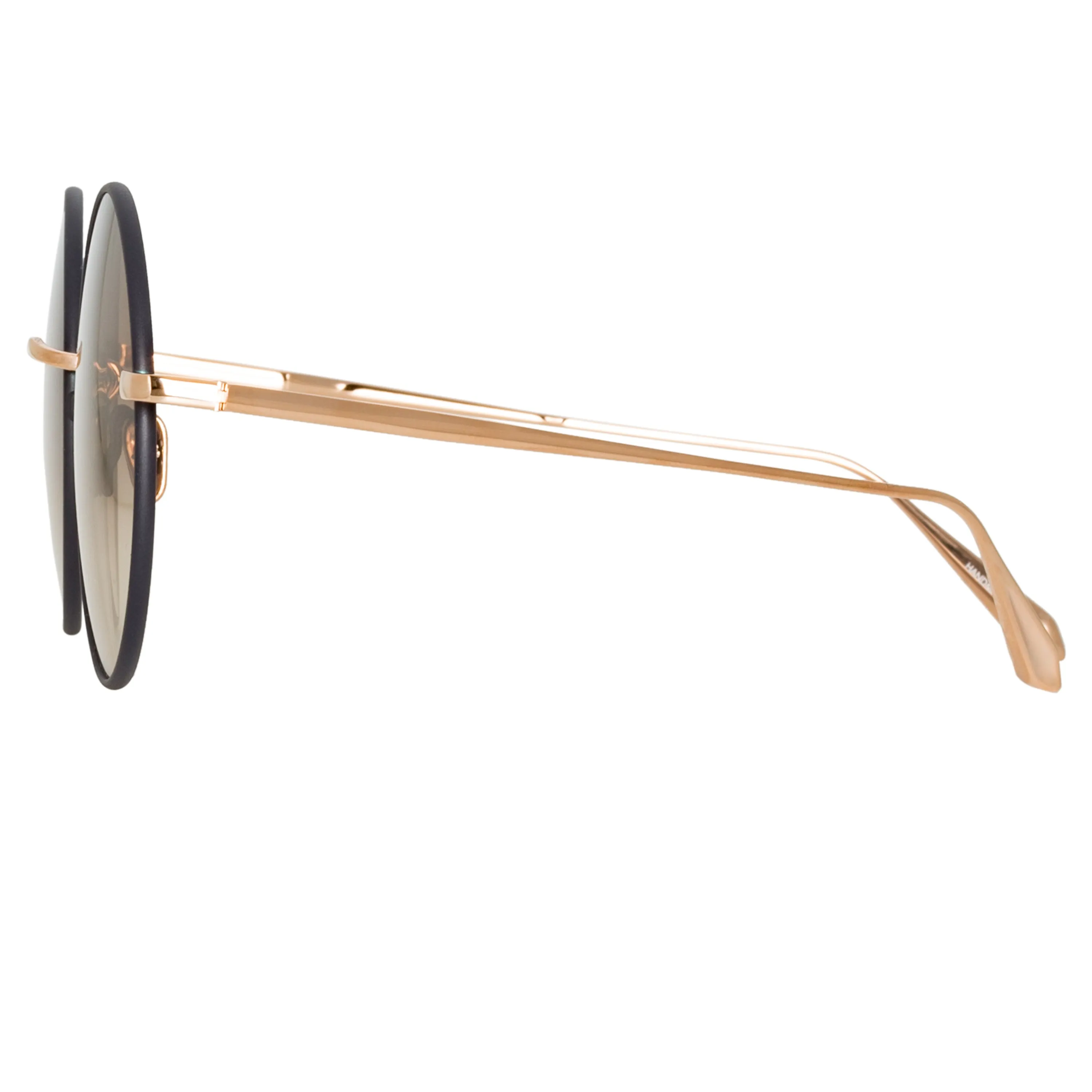 Bea Round Sunglasses in Rose Gold sold by Linda Farrow product image thumbnail 4