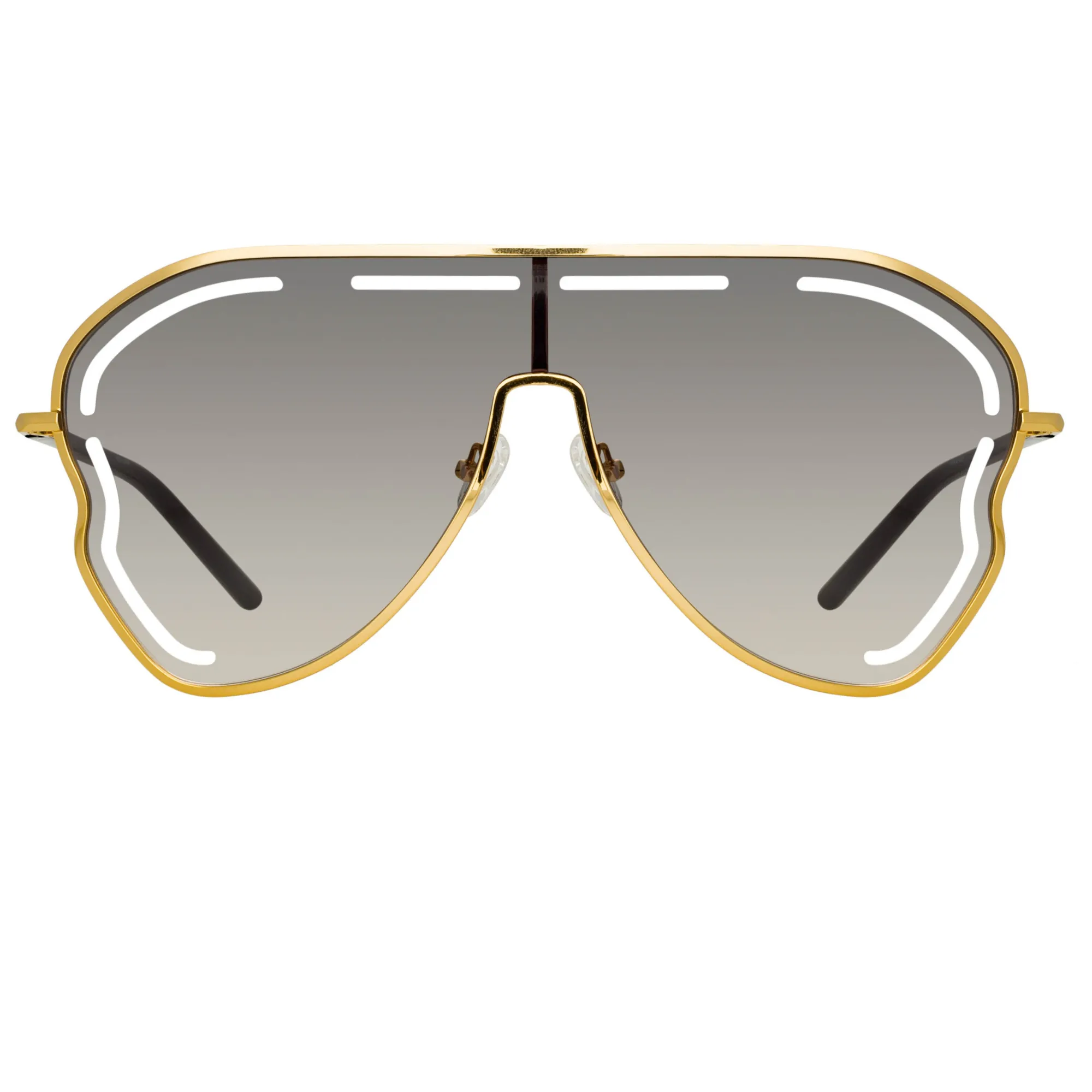 Gardenia Sunglasses in Translucent Grey sold by Linda Farrow product image thumbnail 2