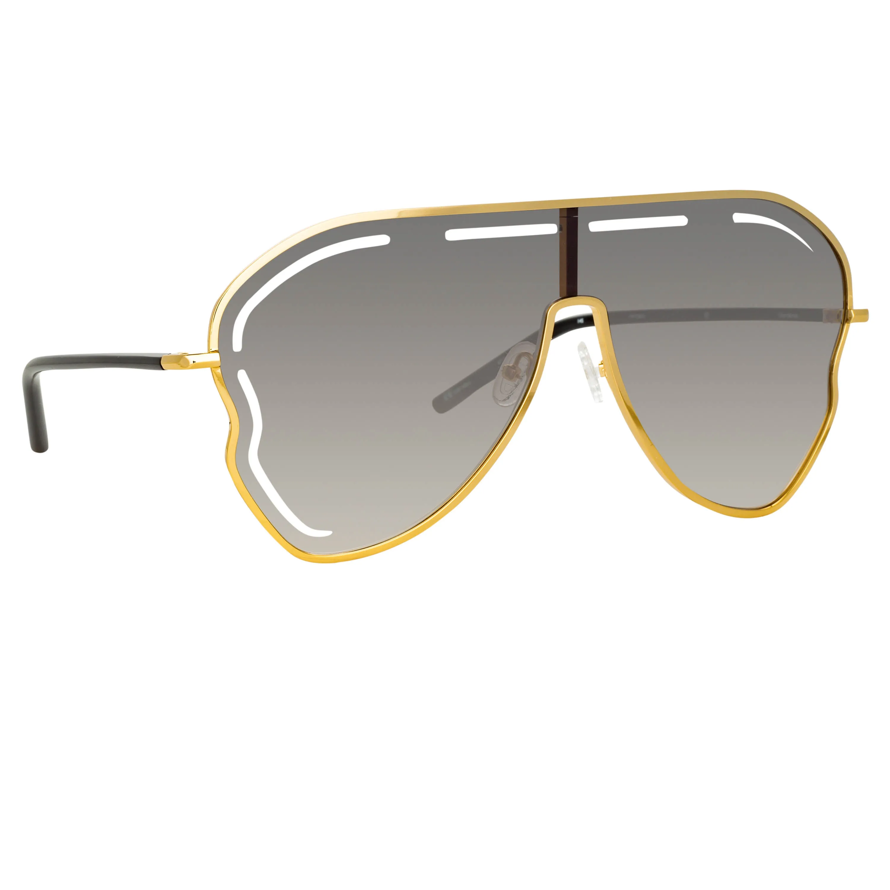 Gardenia Sunglasses in Translucent Grey sold by Linda Farrow product image thumbnail 3
