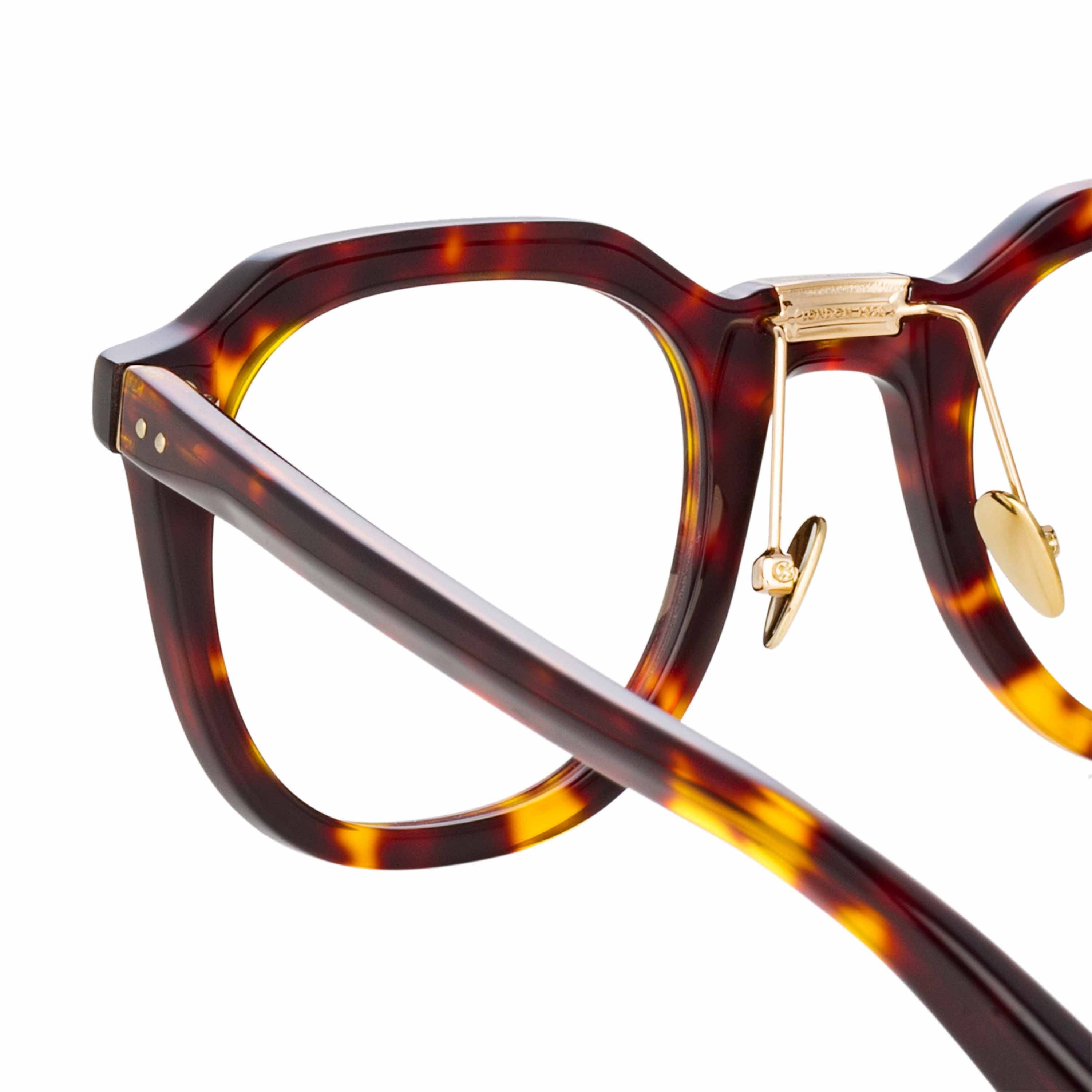 Fletcher Optical Angular Frame in Tortoiseshell sold by Linda Farrow product image thumbnail 5
