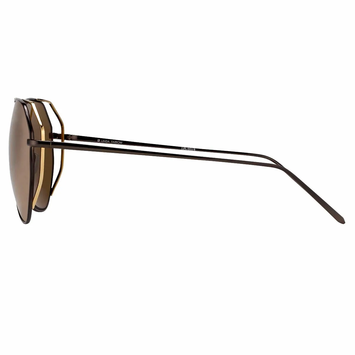 Linda Farrow 351 C8 Aviator Sunglasses sold by Linda Farrow product image thumbnail 3