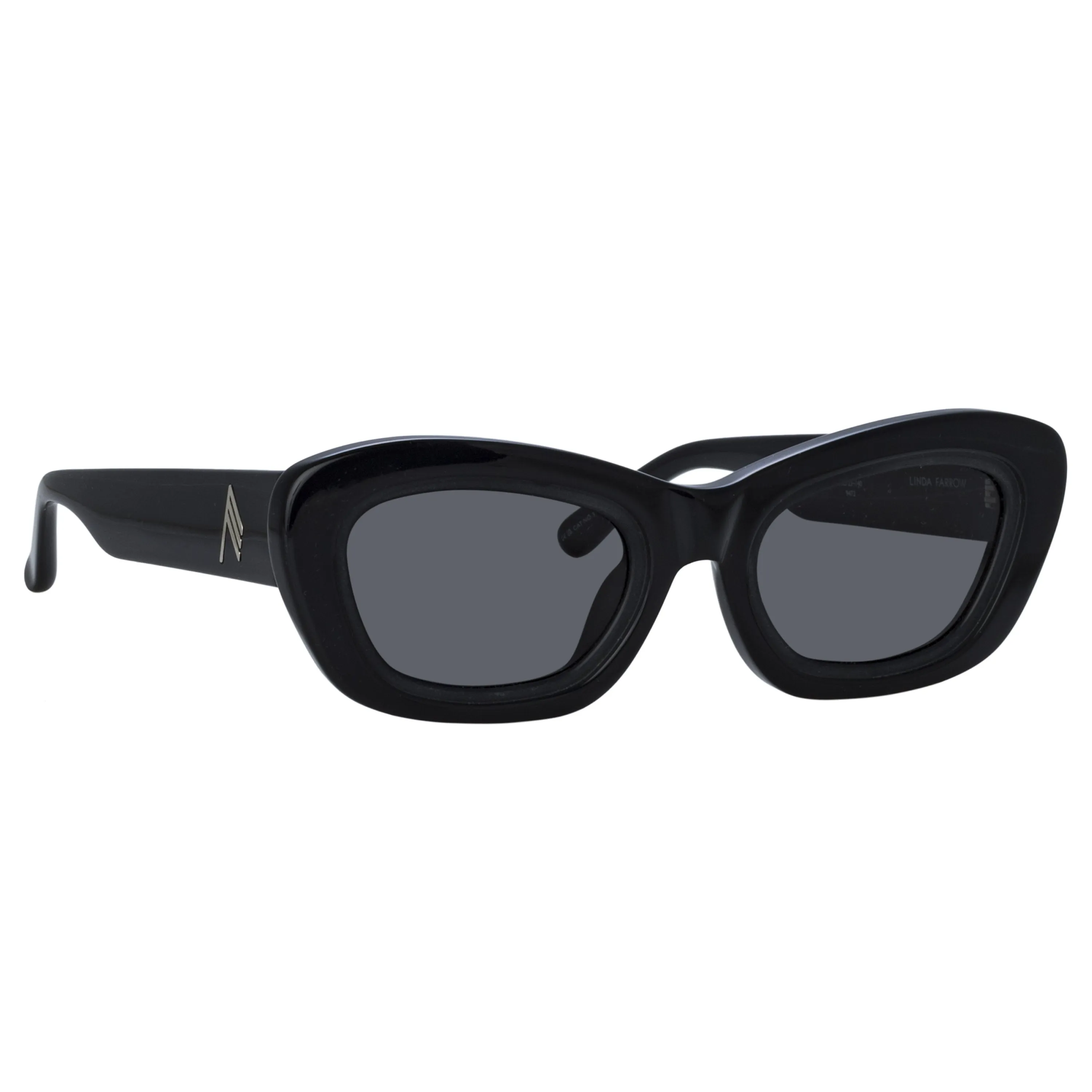 The Attico Rania Cat Eye Sunglasses in Black sold by Linda Farrow product image thumbnail 3