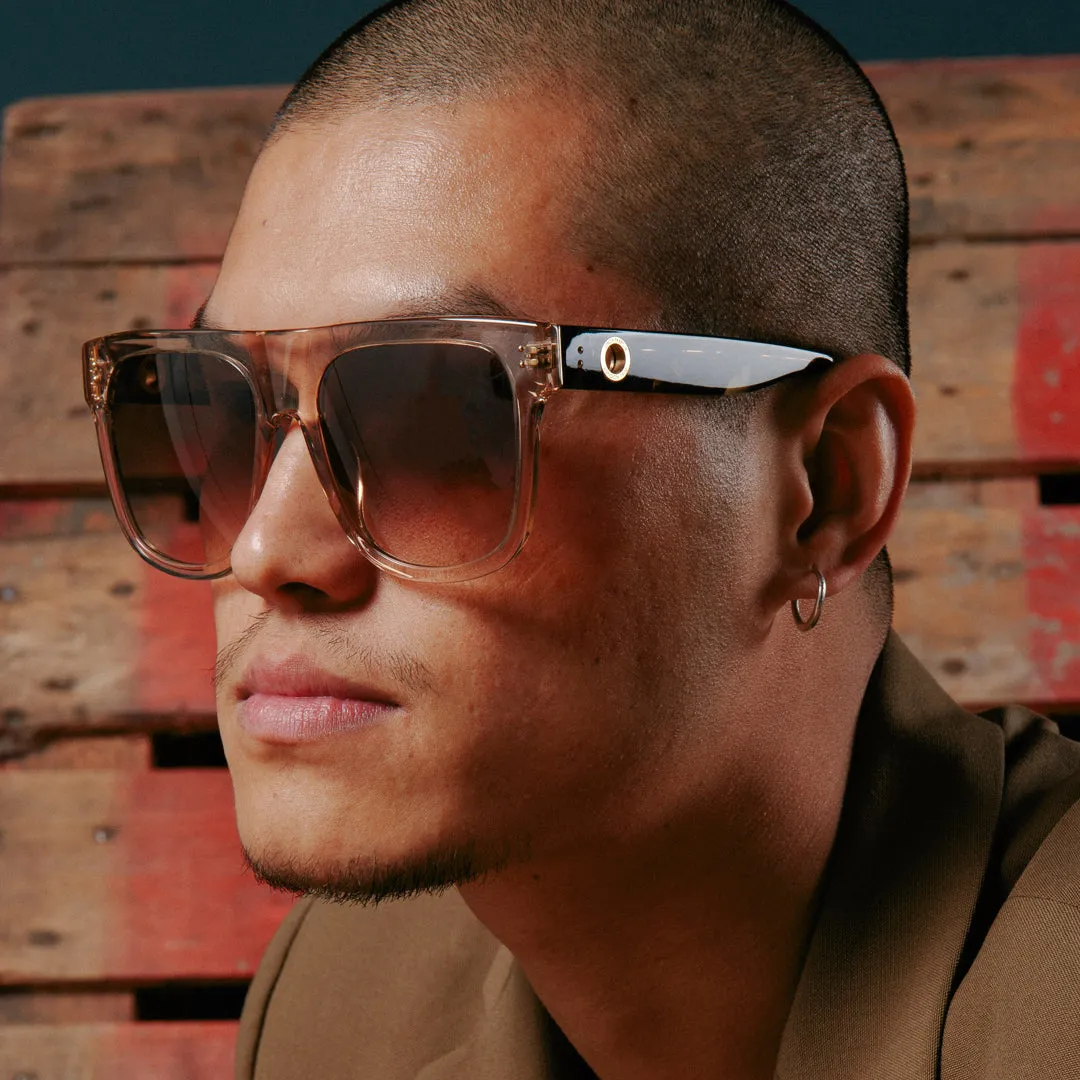 Carolina Flat Top Sunglasses in Ash sold by Linda Farrow