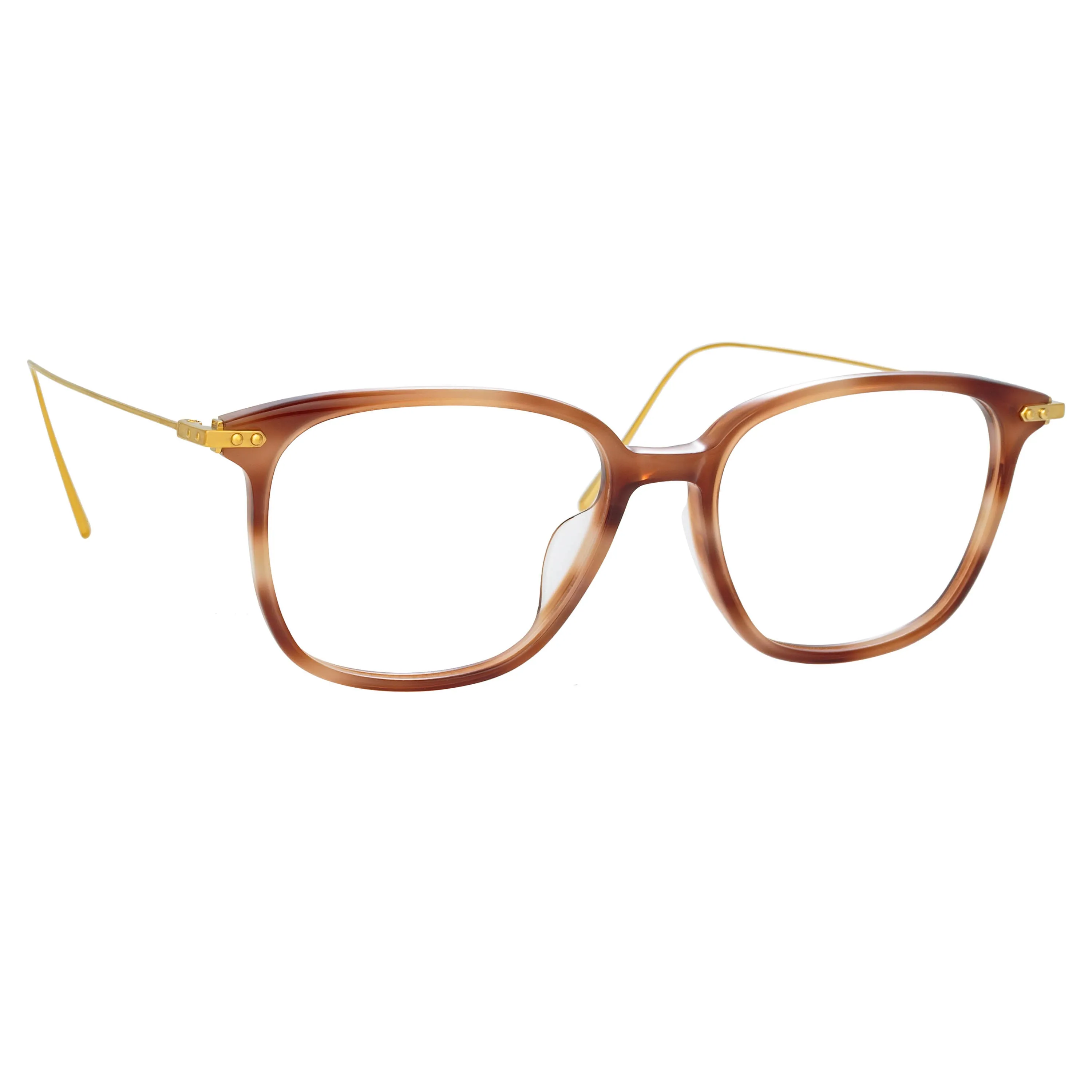 Coffey A Rectangular Optical Frame in Horn sold by Linda Farrow product image thumbnail 3