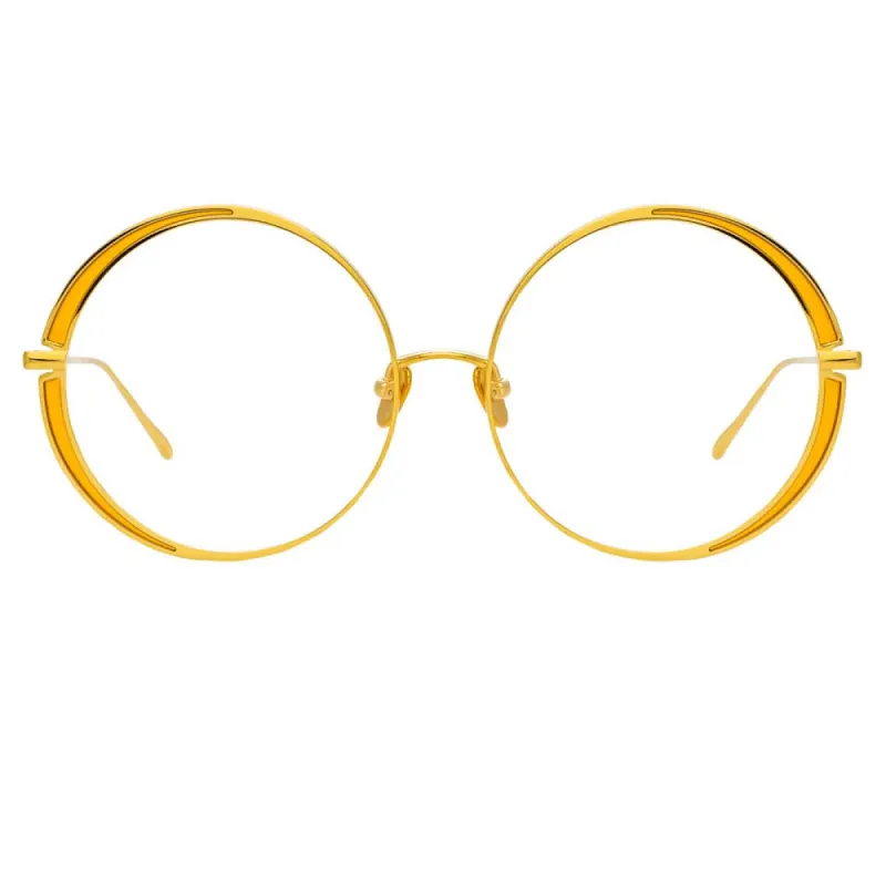 Linda Farrow Hart C1 Round Optical Frame sold by Linda Farrow