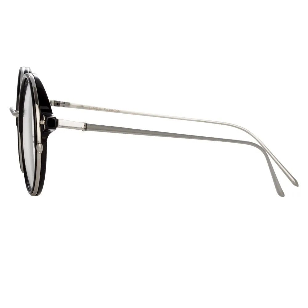 Linda Farrow Lara C12 Round Optical Frame sold by Linda Farrow product image thumbnail 3