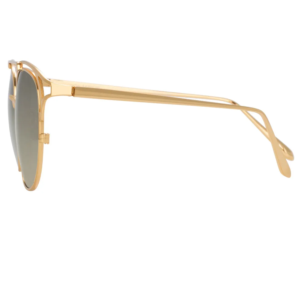 Linda Farrow Stewart C5 Aviator Sunglasses sold by Linda Farrow product image thumbnail 3