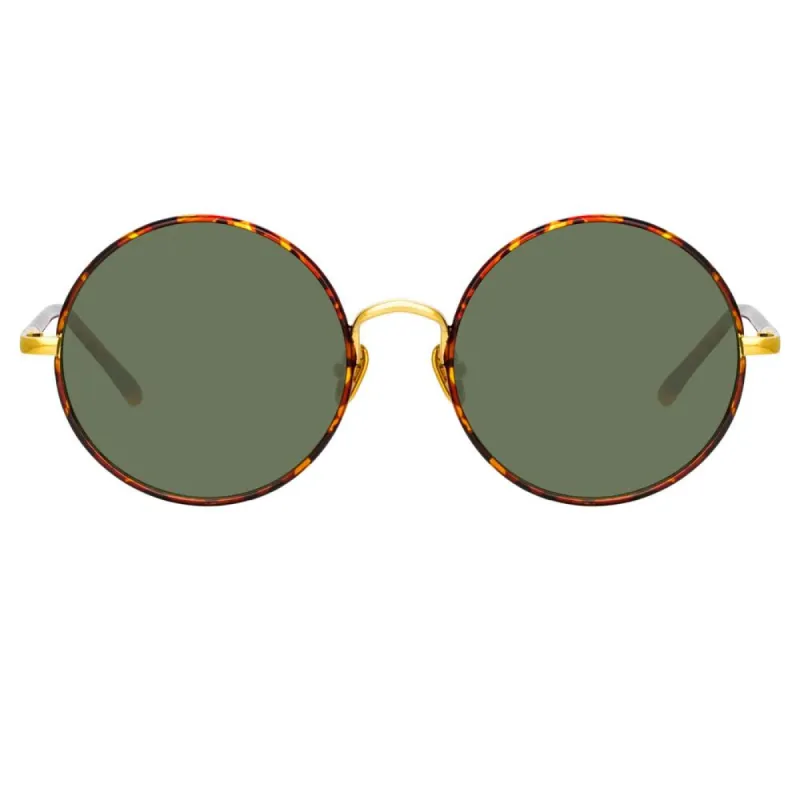 Welch Round Sunglasses in Tortoiseshell sold by Linda Farrow