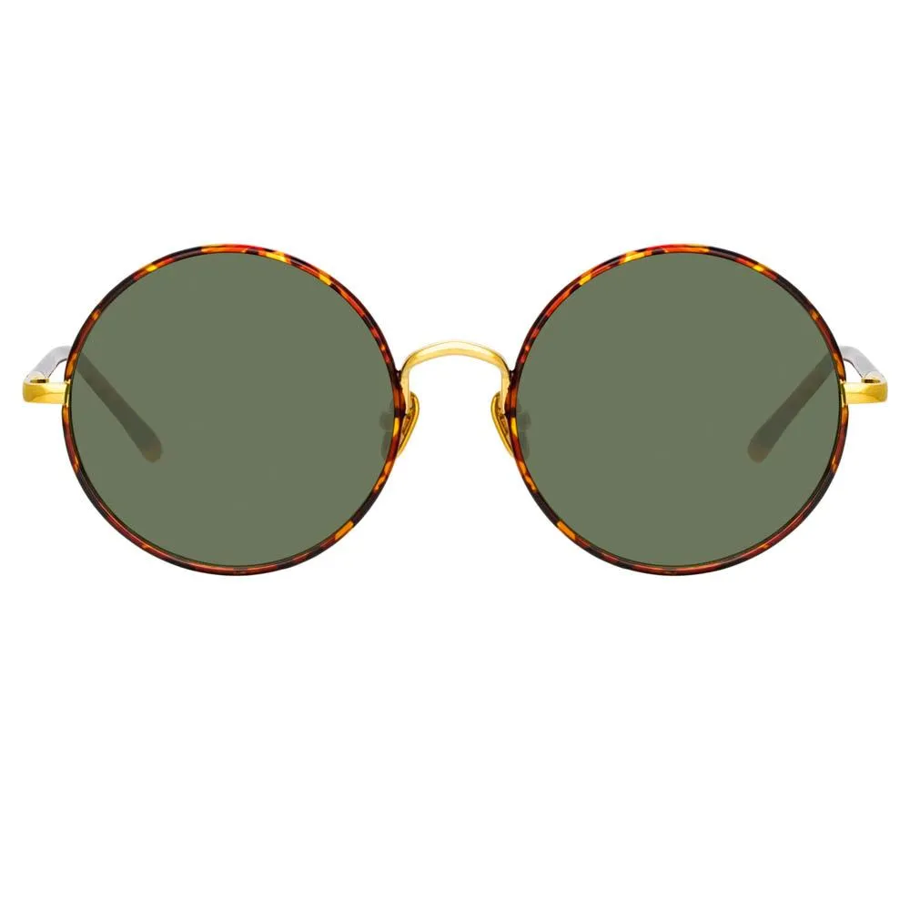 Welch Round Sunglasses in Tortoiseshell sold by Linda Farrow