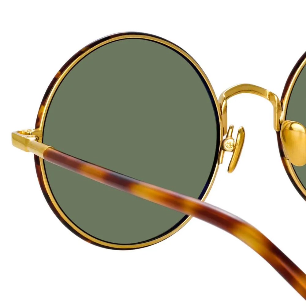 Welch Round Sunglasses in Tortoiseshell sold by Linda Farrow product image thumbnail 5