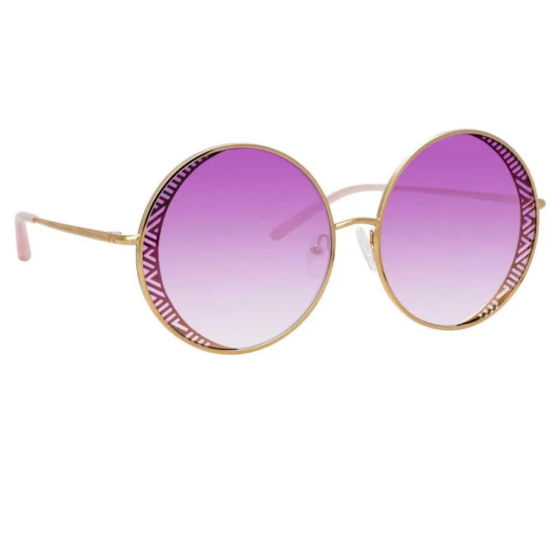 Matthew Williamson Blossom C5 Round Sunglasses sold by Linda Farrow