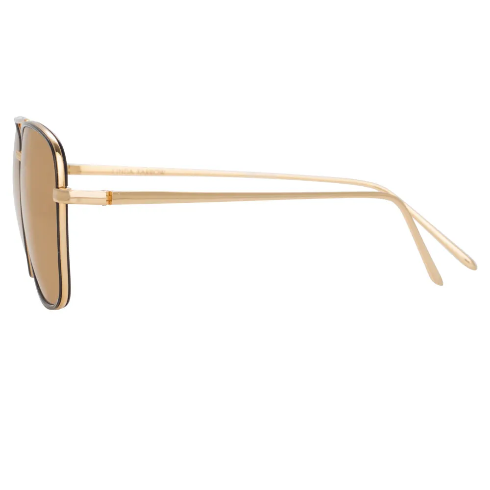 Linda Farrow Curtis C1 Rectangular Sunglasses sold by Linda Farrow product image thumbnail 3