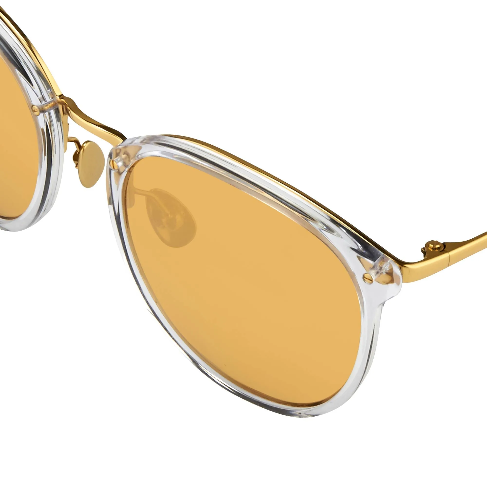 Linda Farrow Calthorpe C26 Oval Sunglasses sold by Linda Farrow product image thumbnail 3