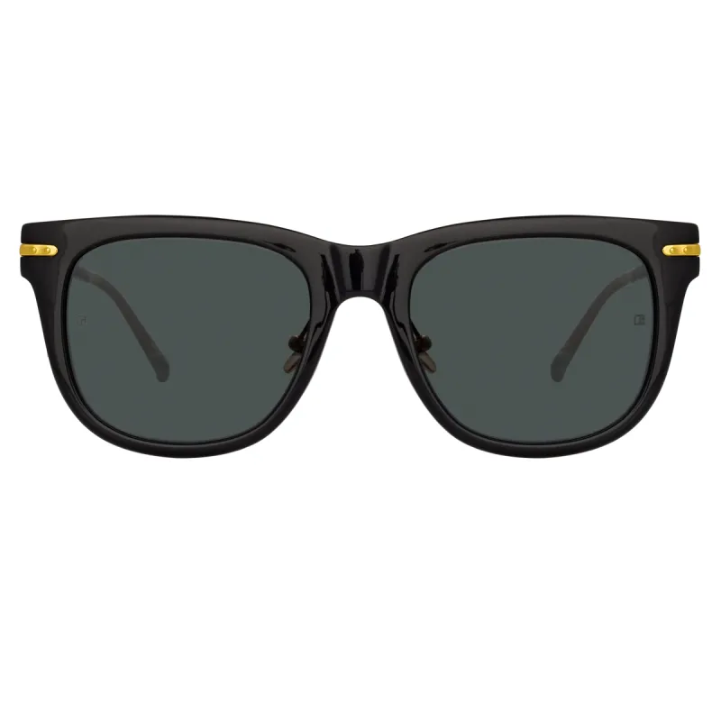 Chrysler D-Frame Sunglasses in Black (Mens's) sold by Linda Farrow