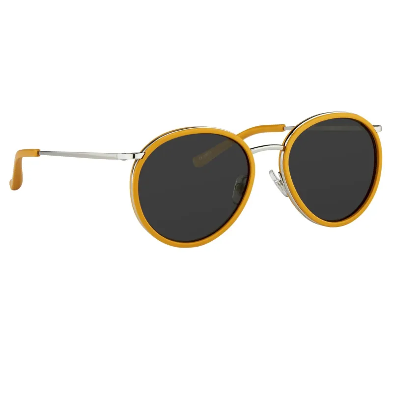 Dries van Noten 95 C2 Oval Sunglasses sold by Linda Farrow