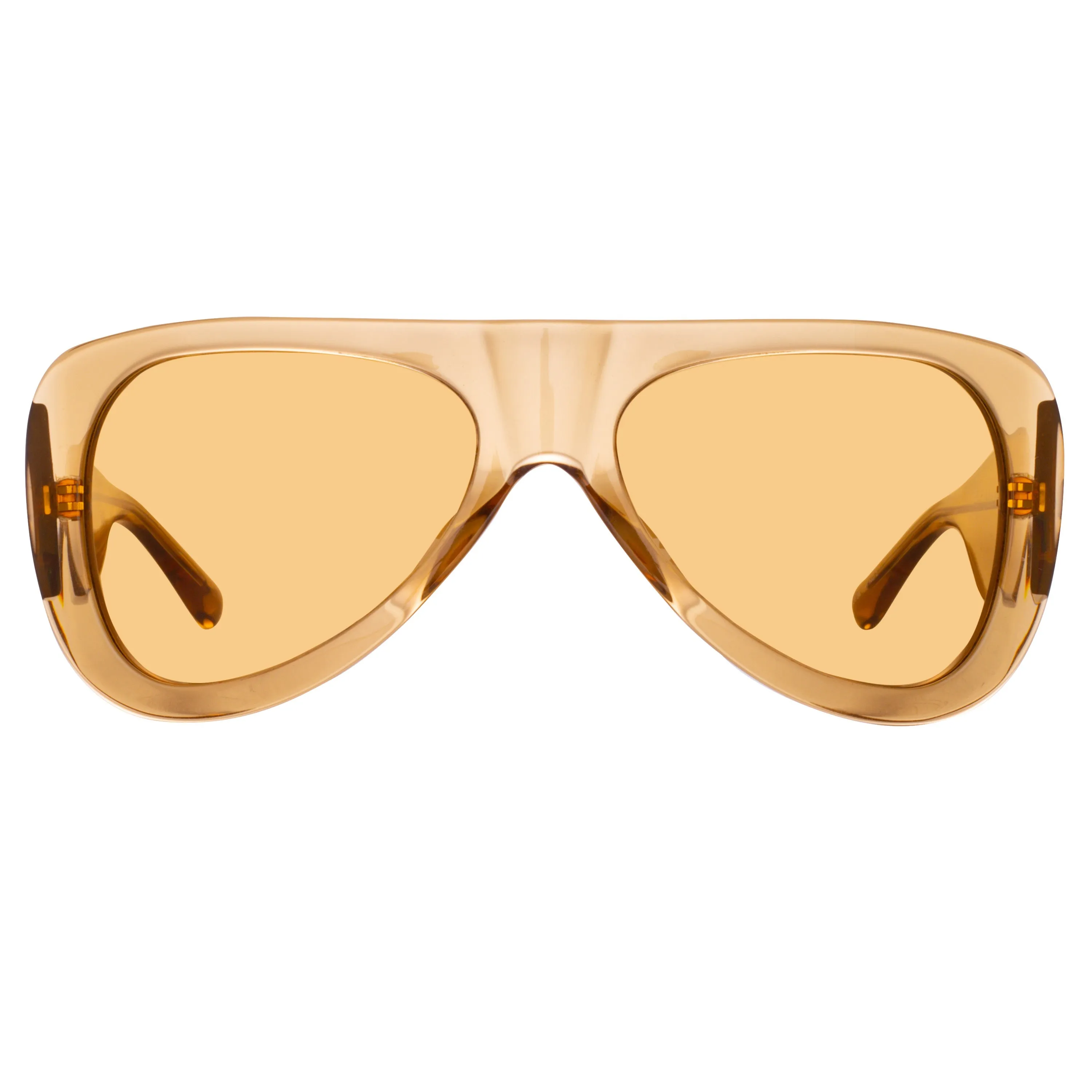The Attico Edie Aviator Sunglasses in Sand sold by Linda Farrow product image thumbnail 2