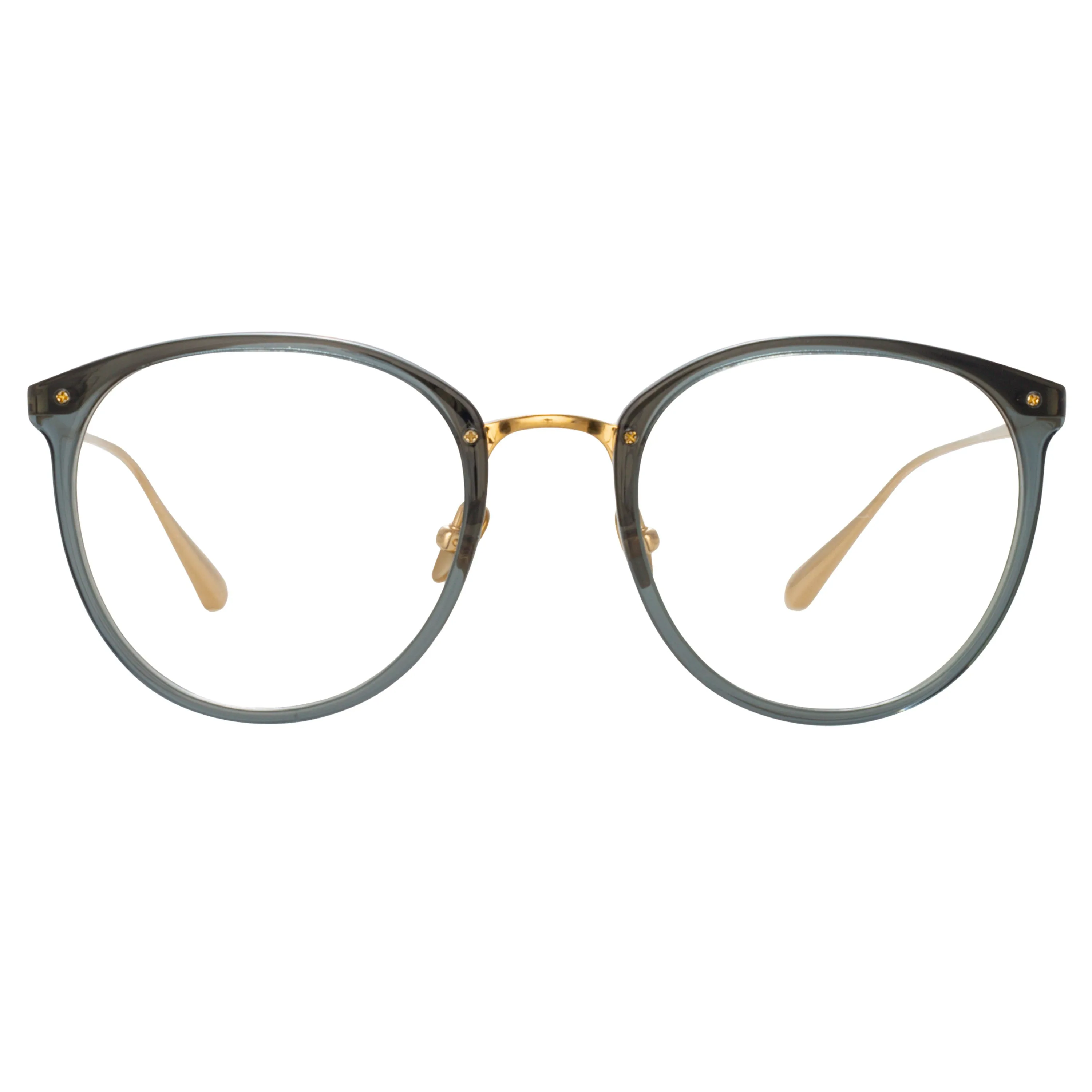 Men's Calthorpe Oval Optical Frame in Navy sold by Linda Farrow product image thumbnail 2