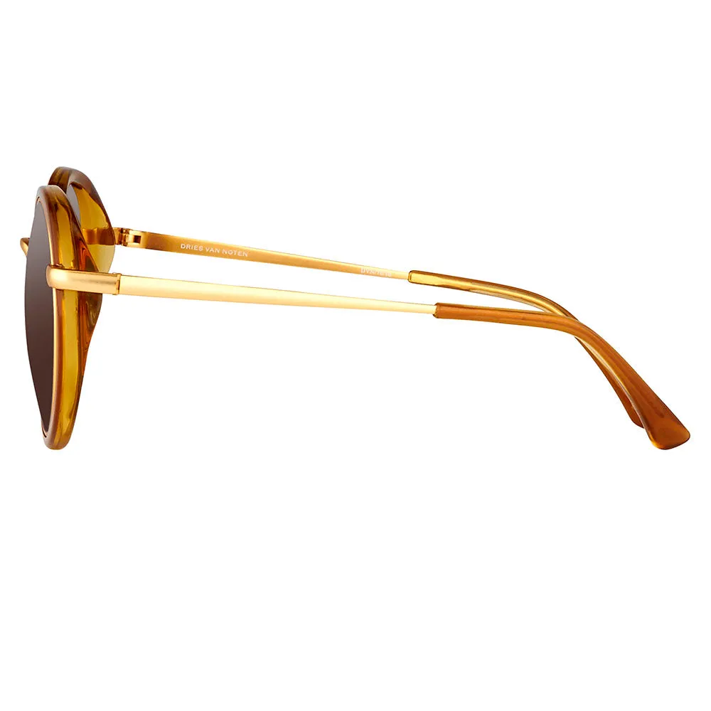 Dries van Noten 78 C10 Oval Sunglasses sold by Linda Farrow product image thumbnail 3