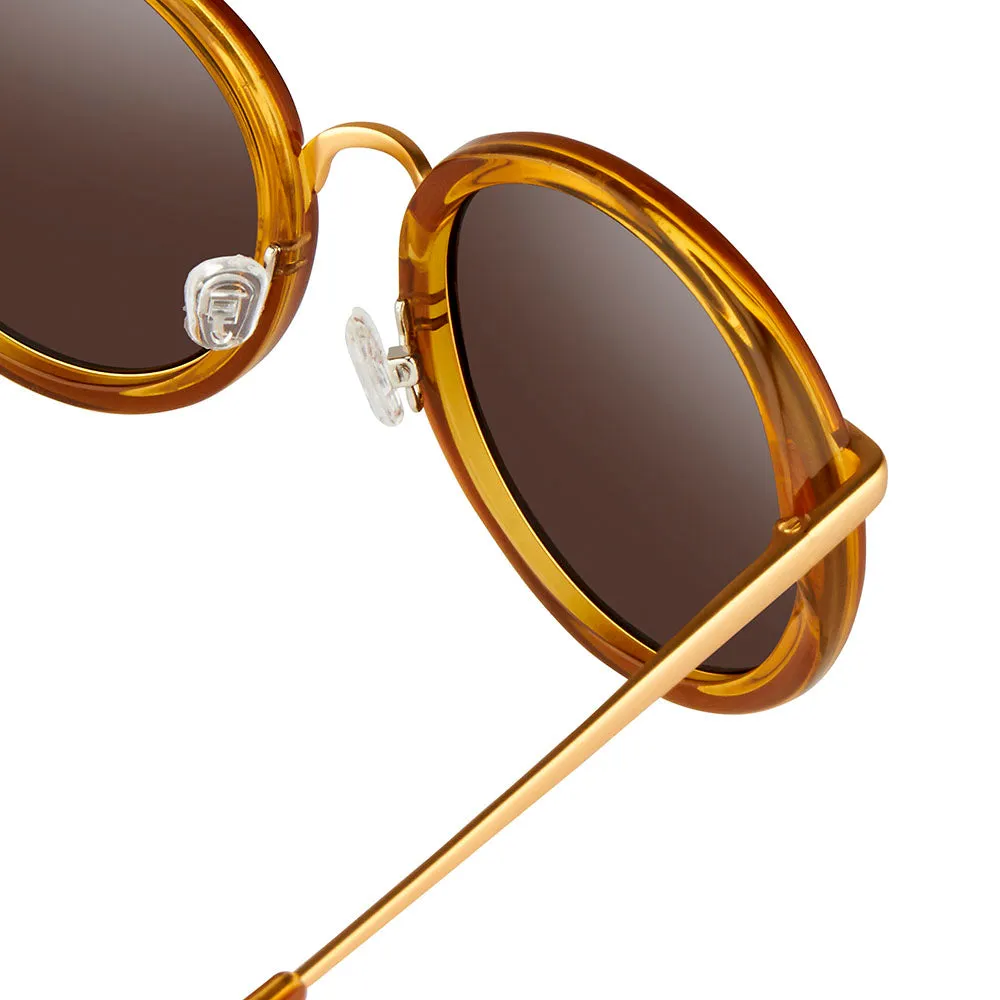 Dries van Noten 78 C10 Oval Sunglasses sold by Linda Farrow product image thumbnail 4